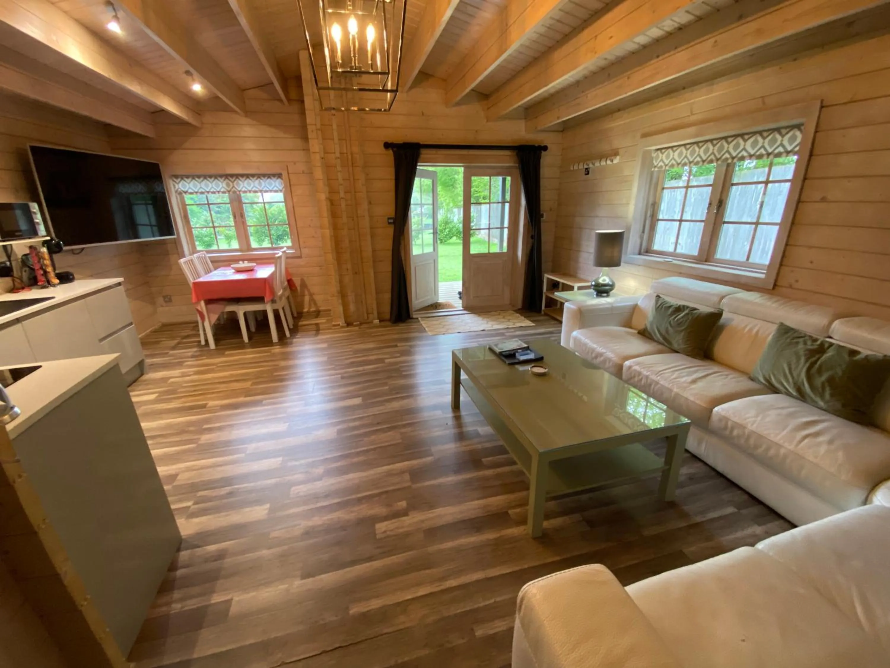 Living room in The Secret Cottage & Hideaway Caravan