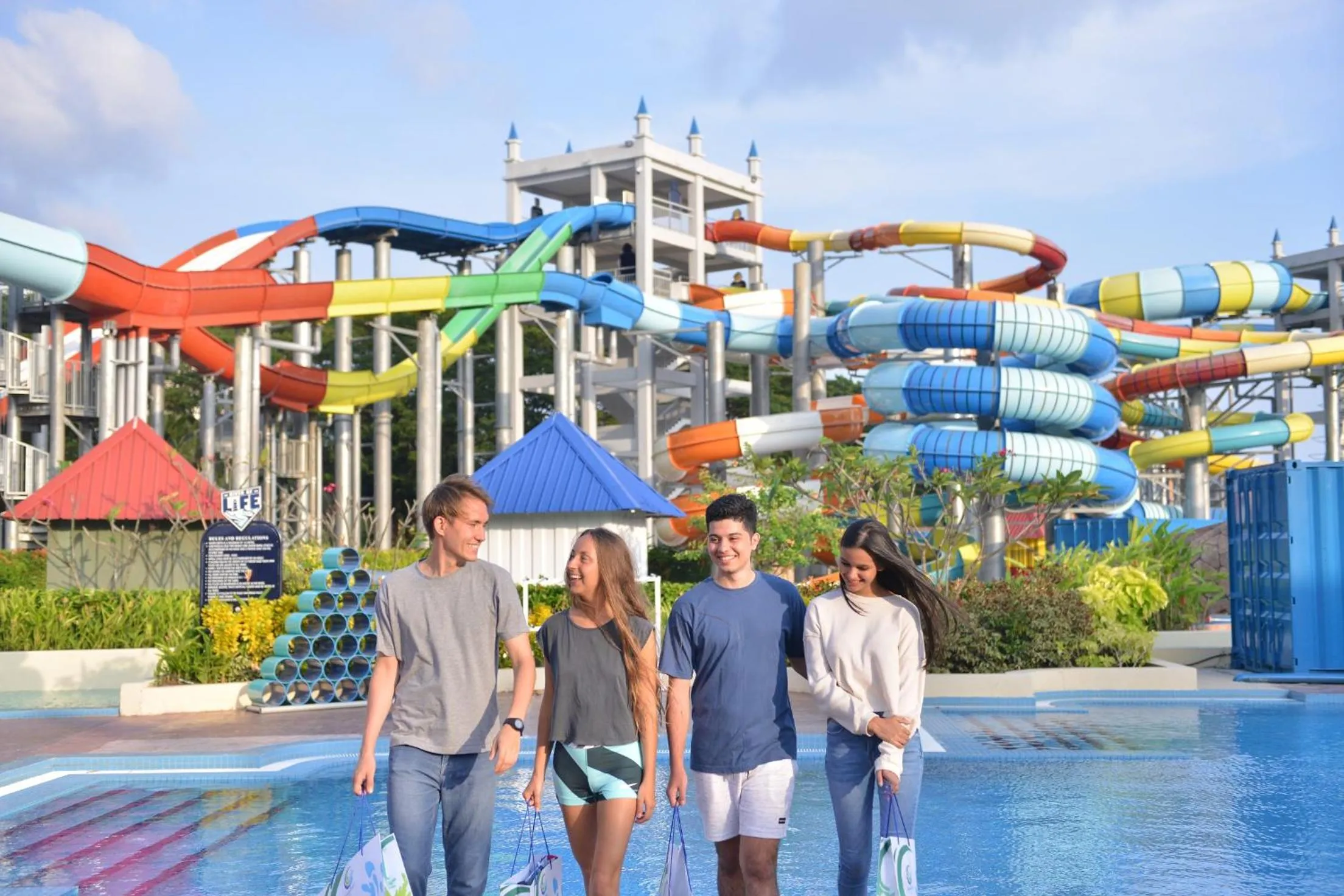 Aqua park in Bella Vista Waterfront Resort, Kuah Langkawi