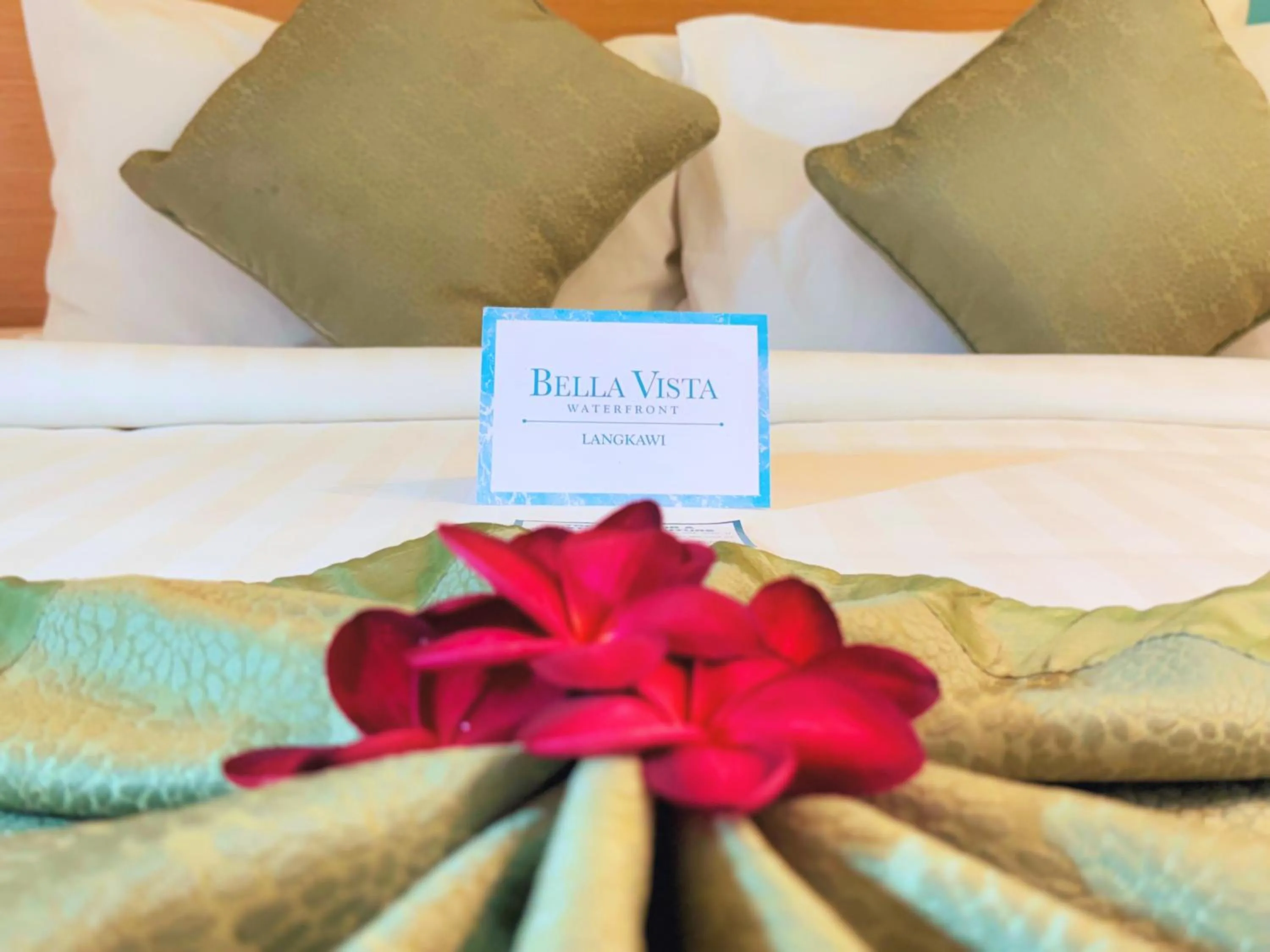 Photo of the whole room, Bed in Bella Vista Waterfront Resort, Kuah Langkawi