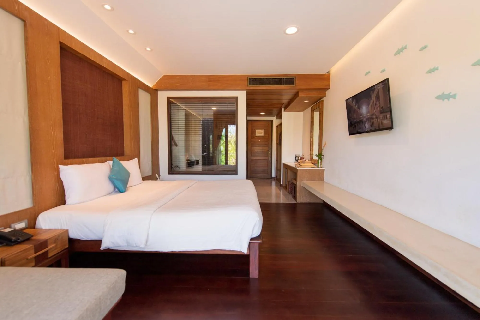 Bed in Tup Kaek Sunset Beach Resort-SHA Plus