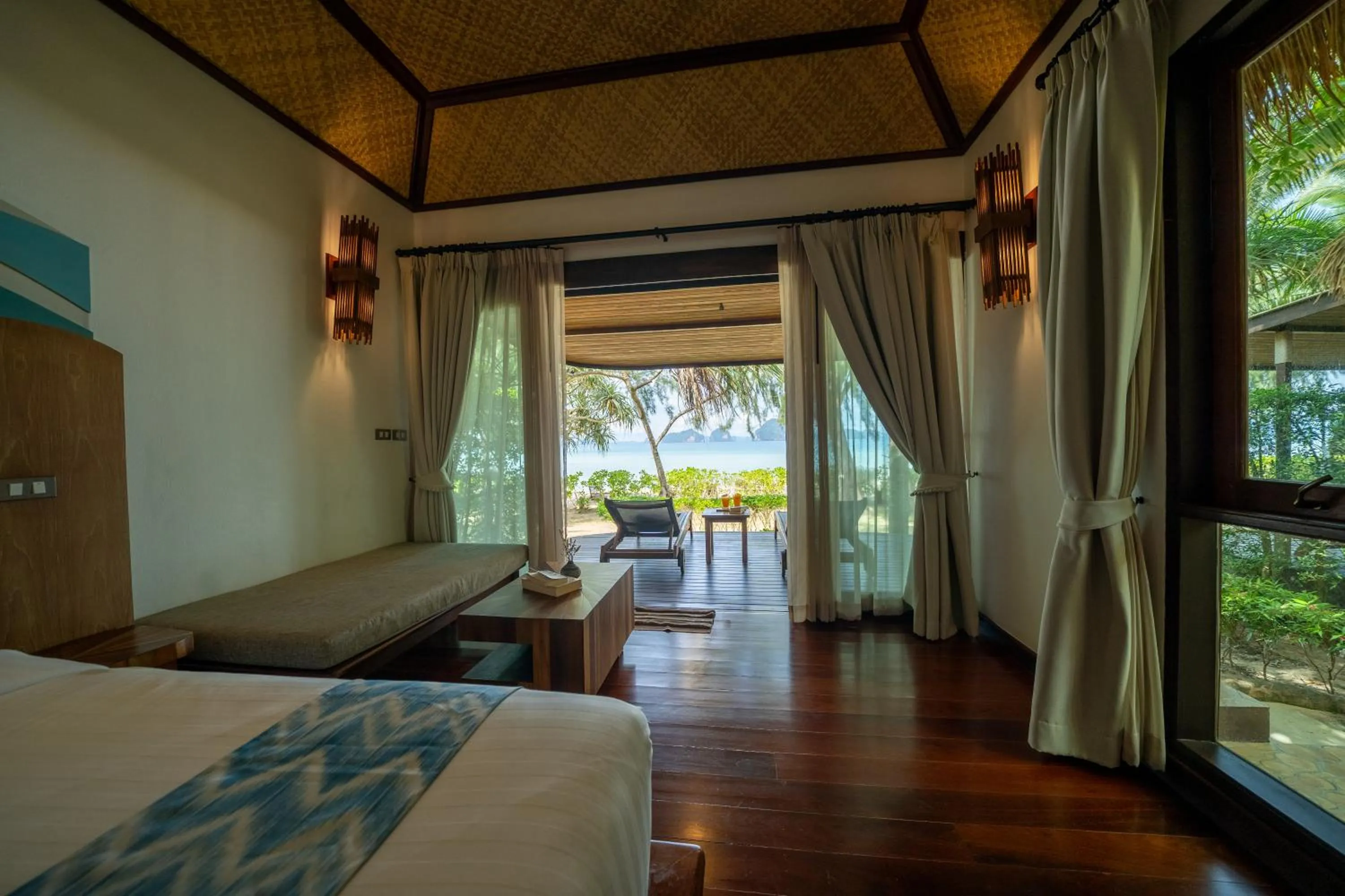 Bed in Tup Kaek Sunset Beach Resort-SHA Plus