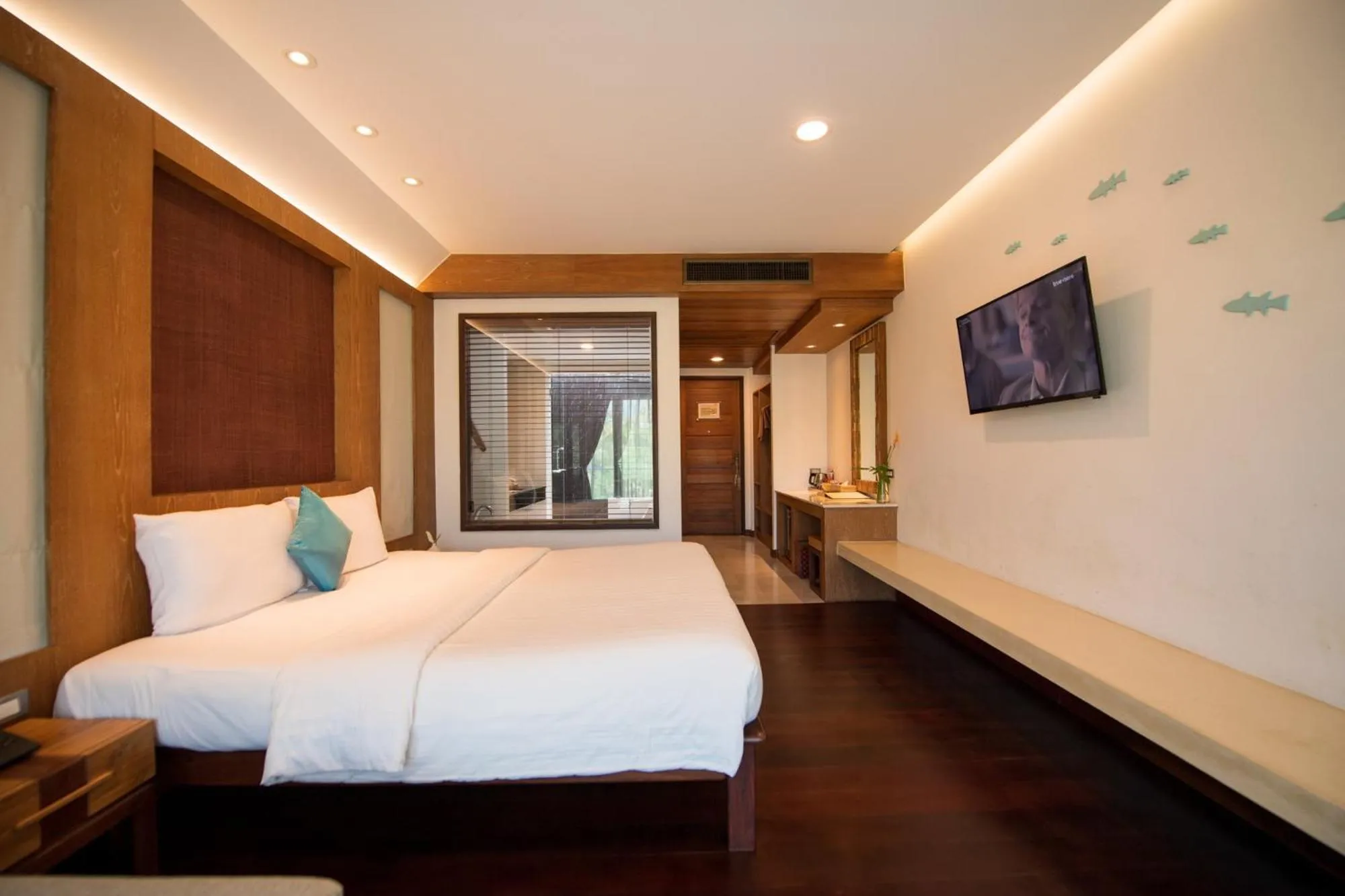 Bed in Tup Kaek Sunset Beach Resort-SHA Plus