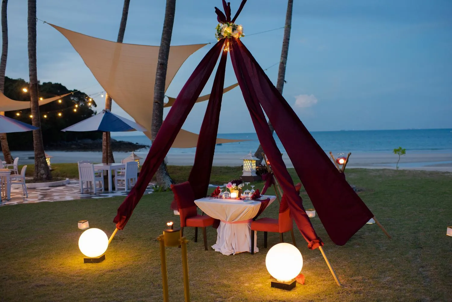 Dining area in Banyu Biru Villa
