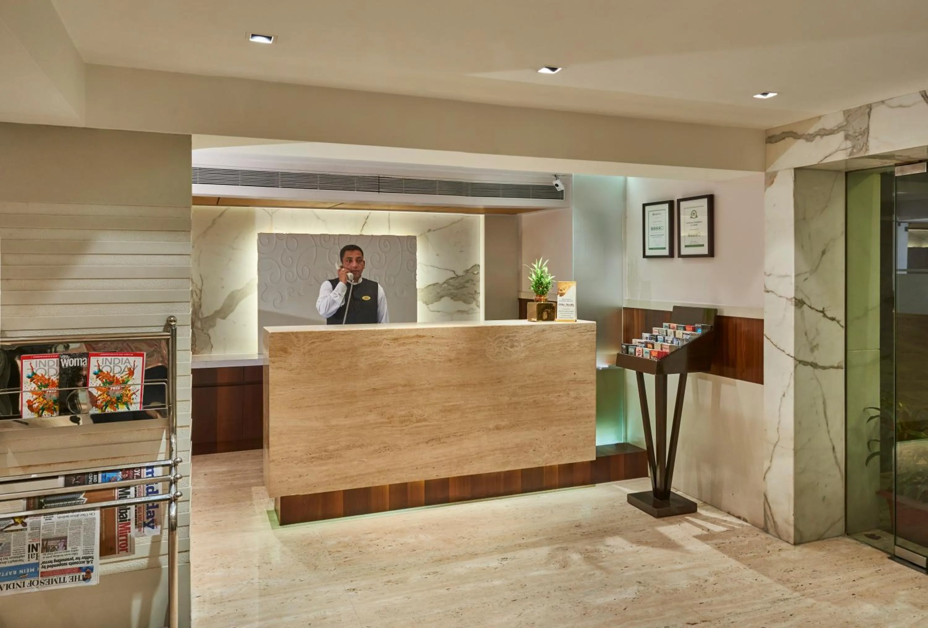 Lobby or reception in Hotel Bawa Continental