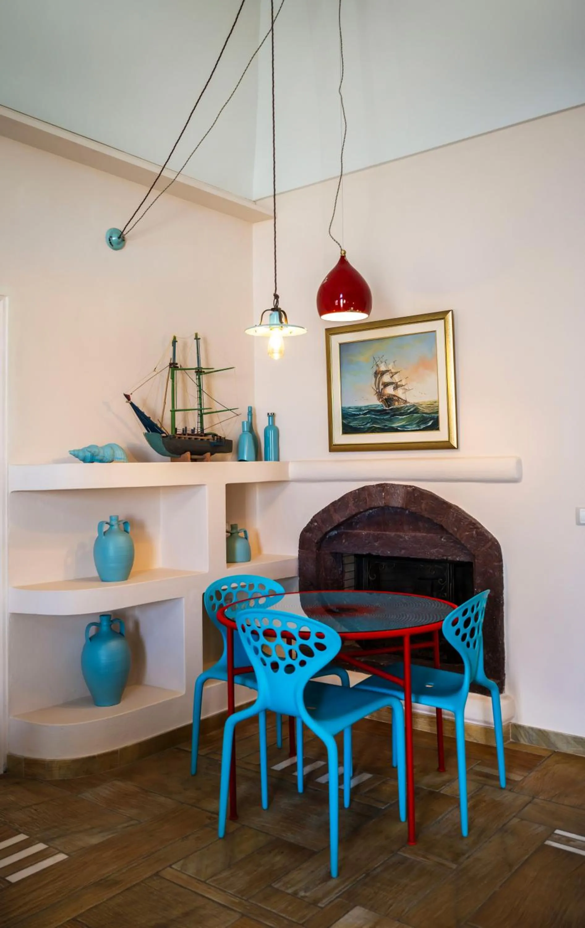 Dining area in Passion Blue Villas