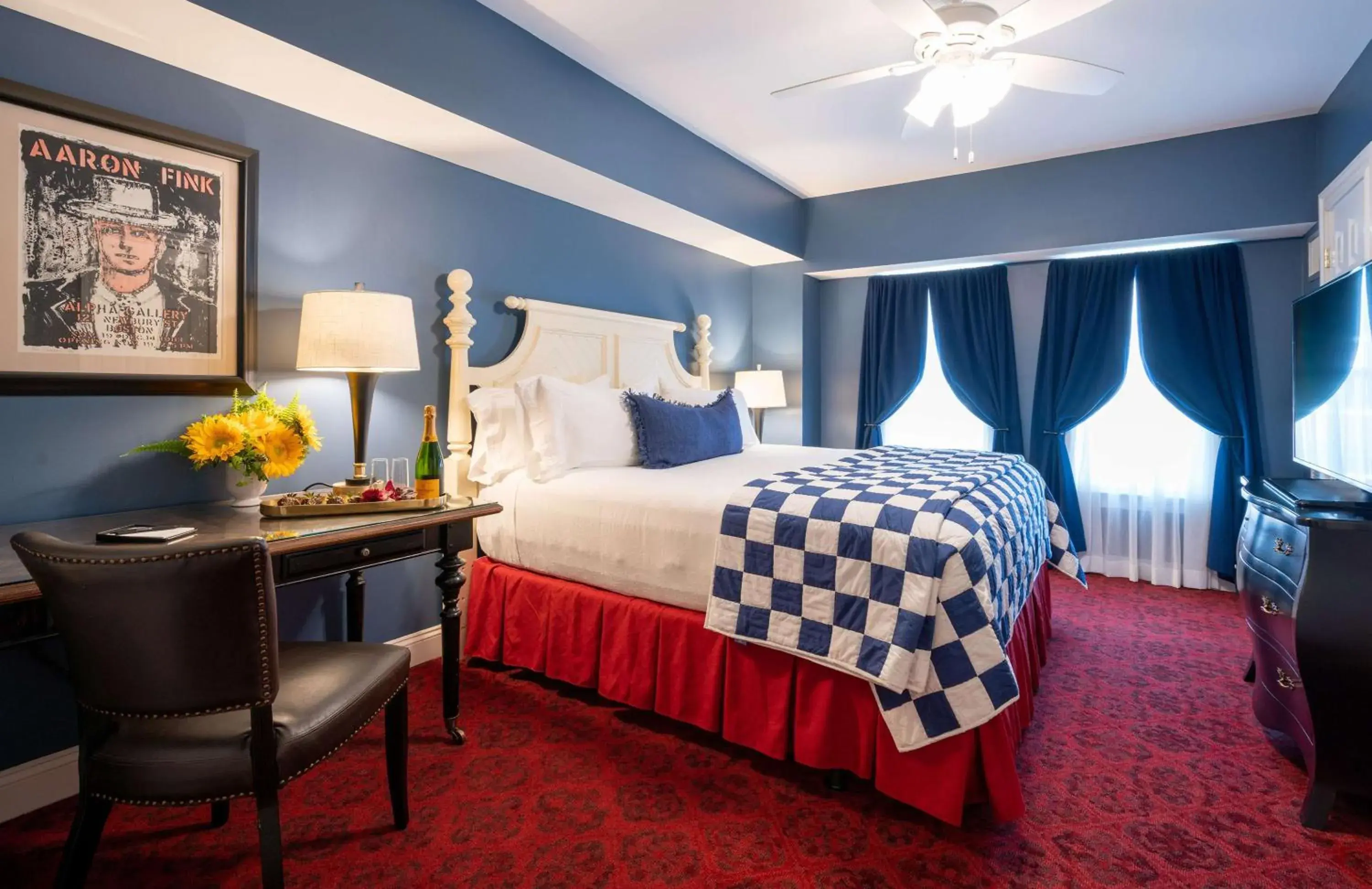 Deluxe King Room in The Kendall Hotel at the Engine 7 Firehouse Deluxe King Room in The Kendall Hotel at the Engine 7 Firehouse