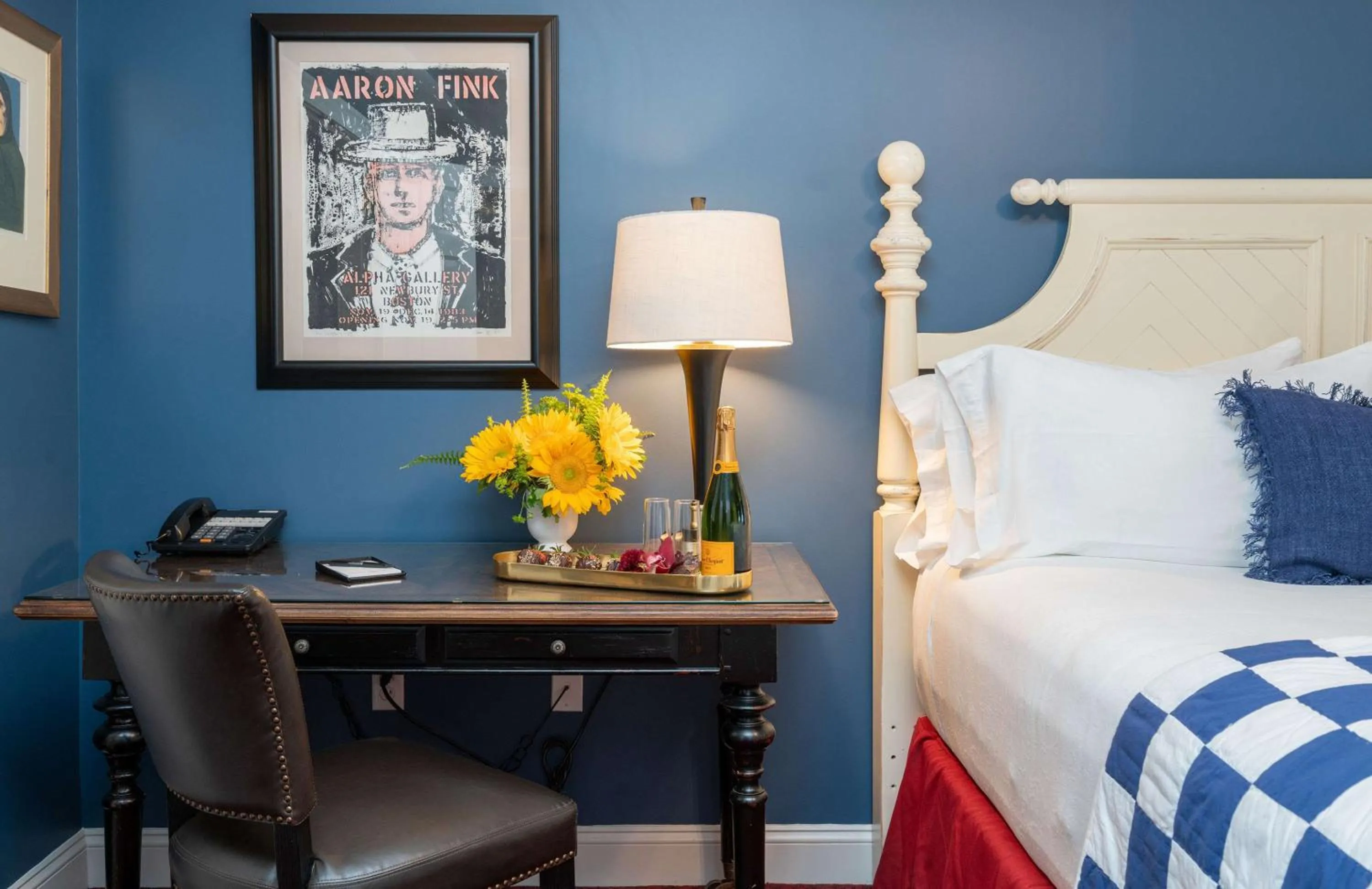 Bedroom, Bed in The Kendall Hotel at the Engine 7 Firehouse