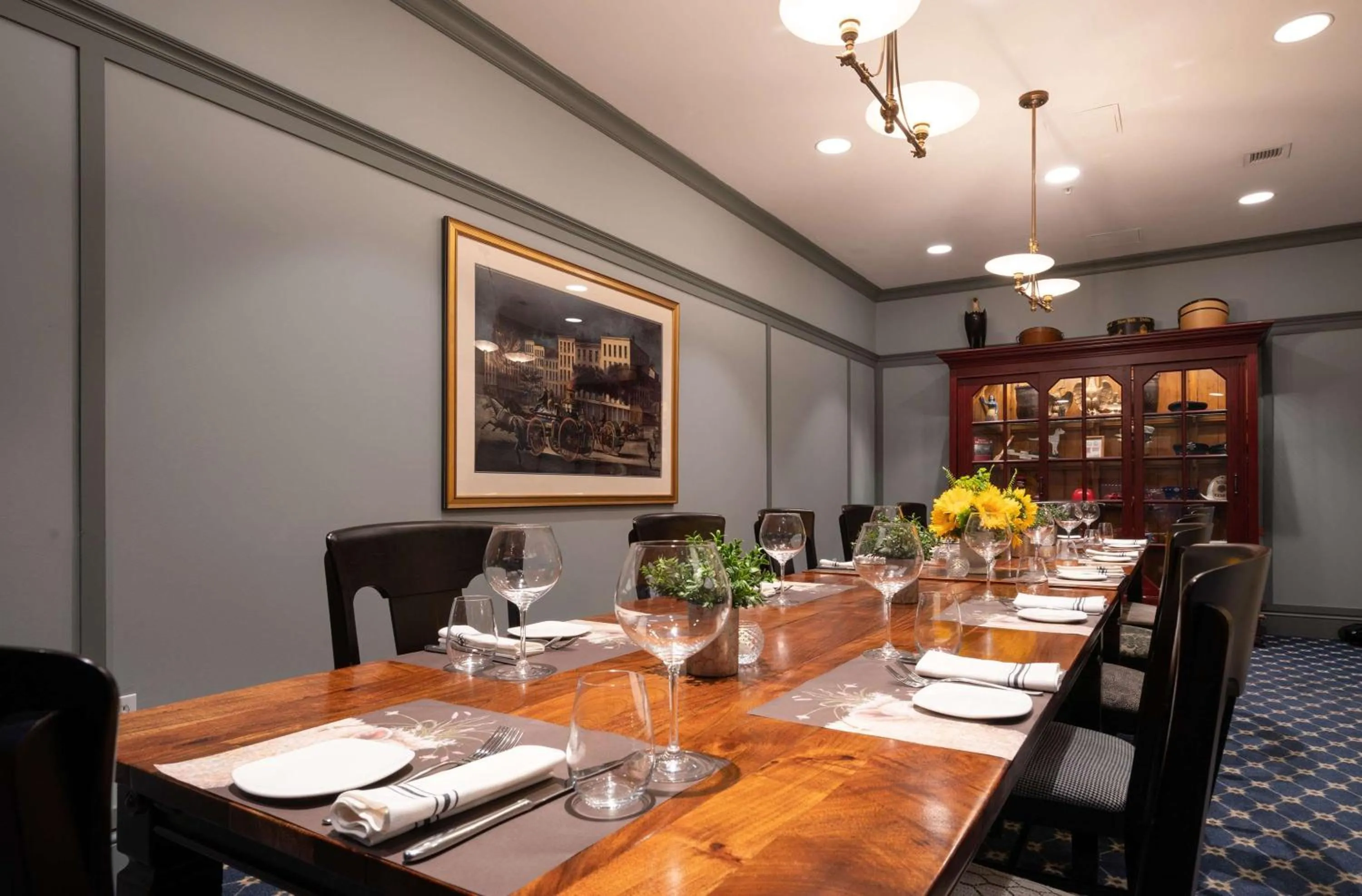 Meeting/conference room in The Kendall Hotel at the Engine 7 Firehouse