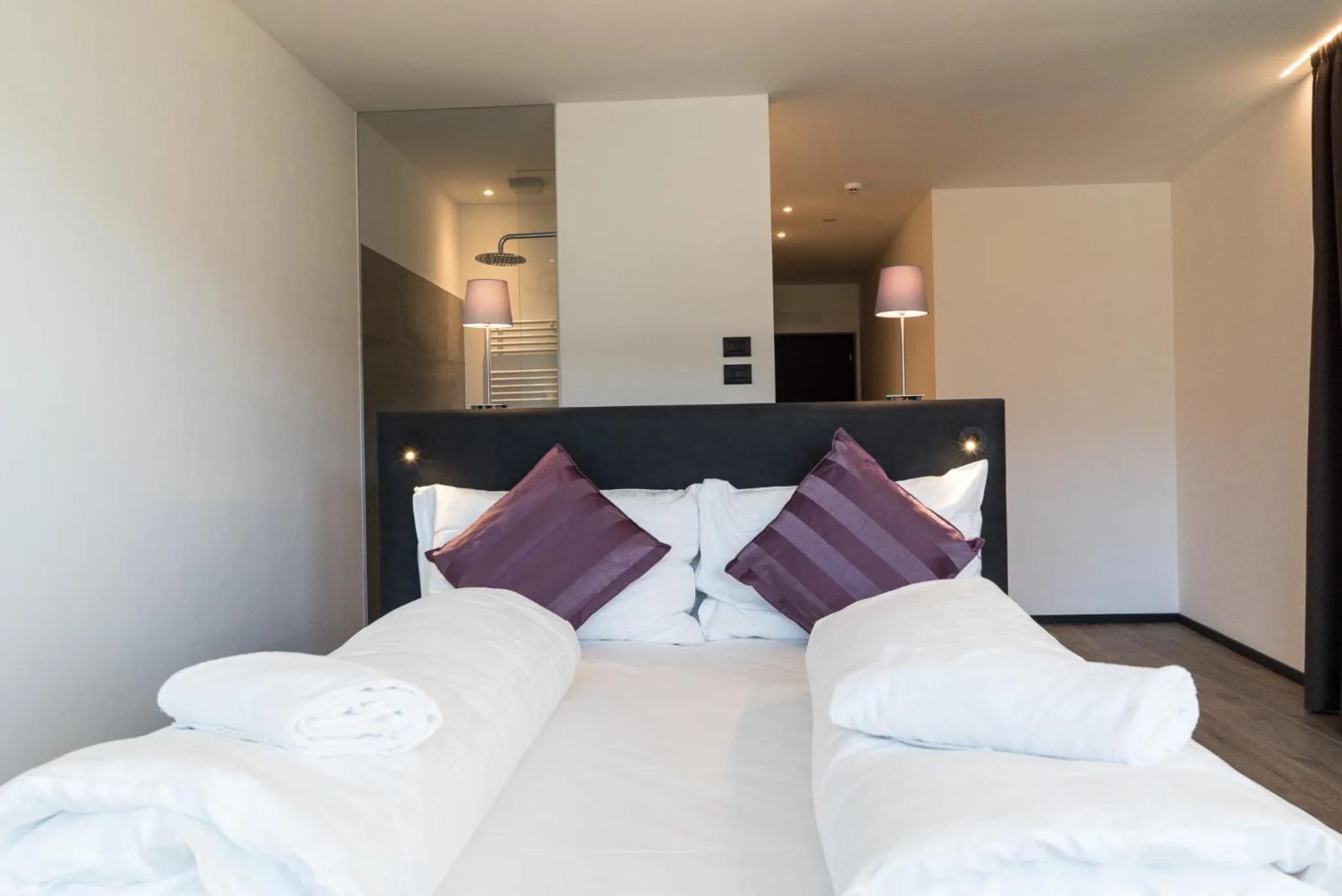 Decorative detail, Bed in Hotel Raffl