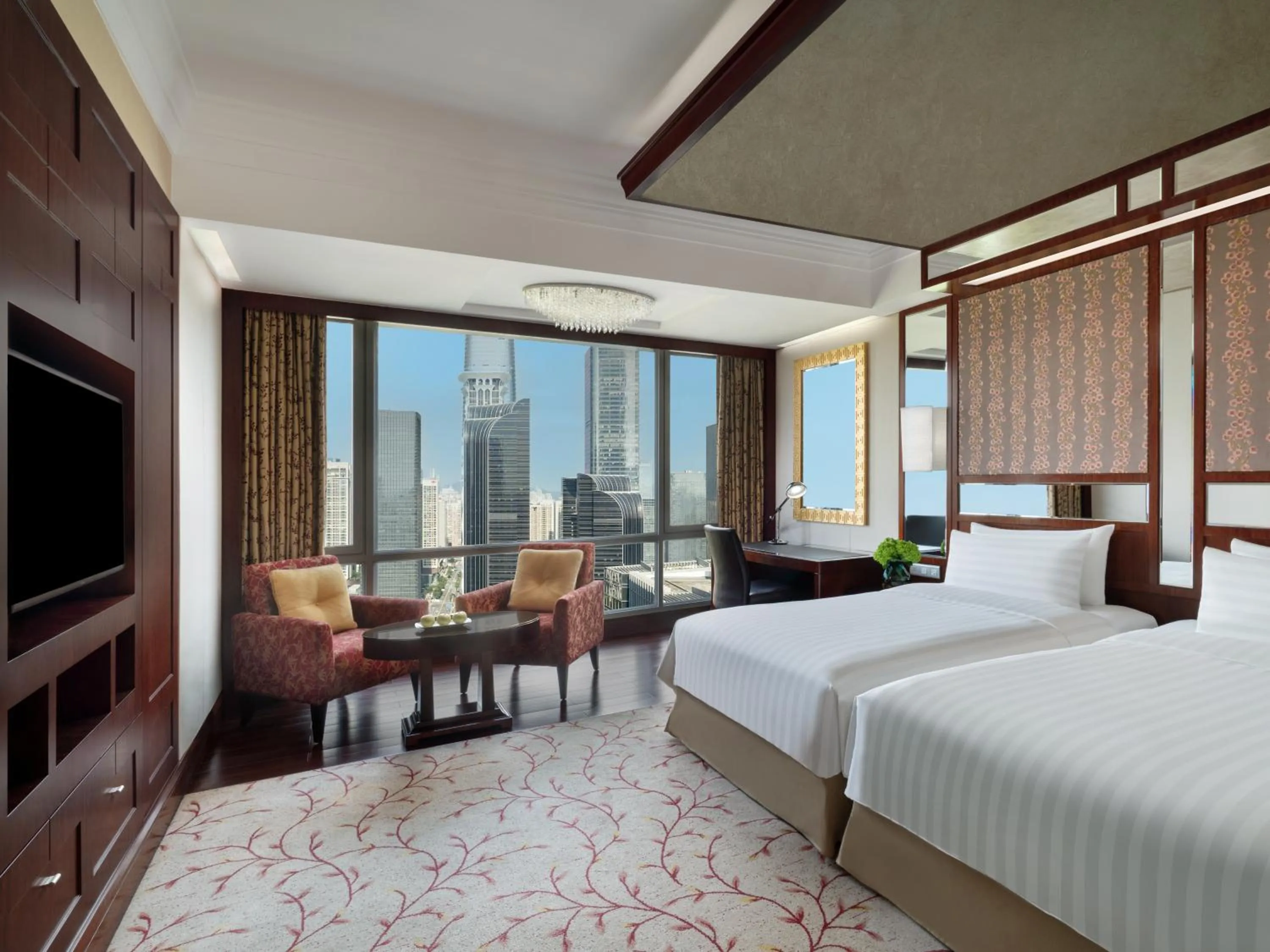Bedroom, Bed in Futian Shangri-La, Shenzhen