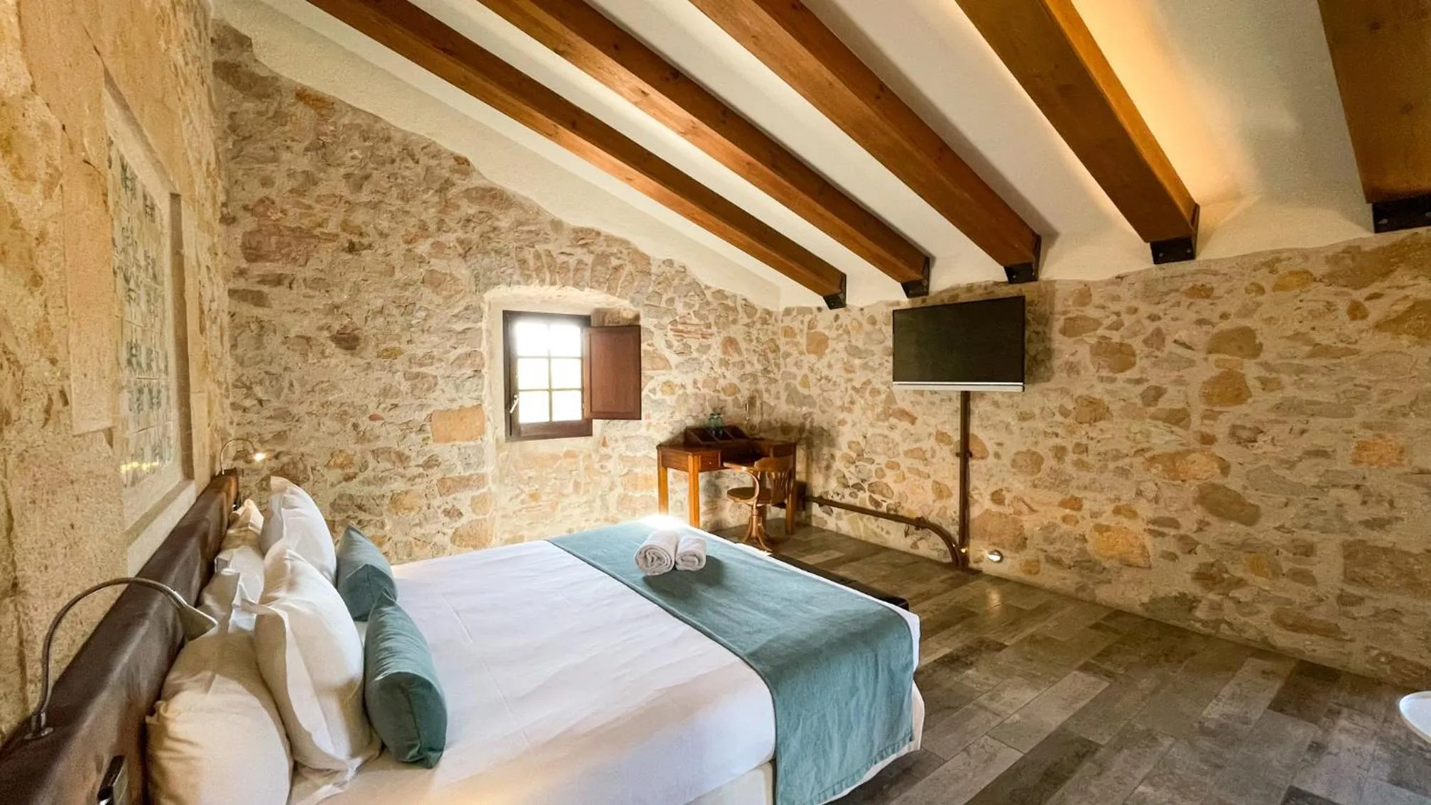 Bed in Hotel Molí de l'Escala