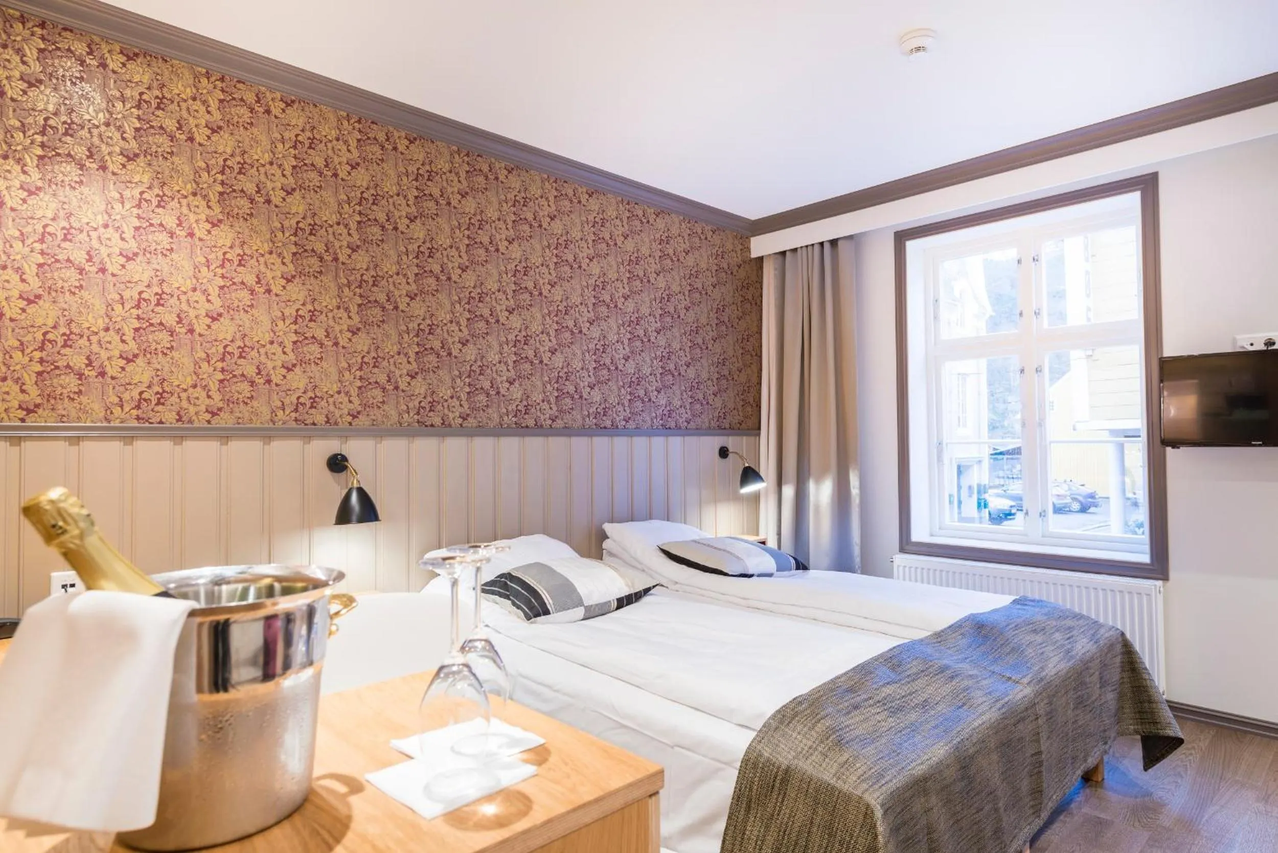 Bed in Grand Hotel Egersund