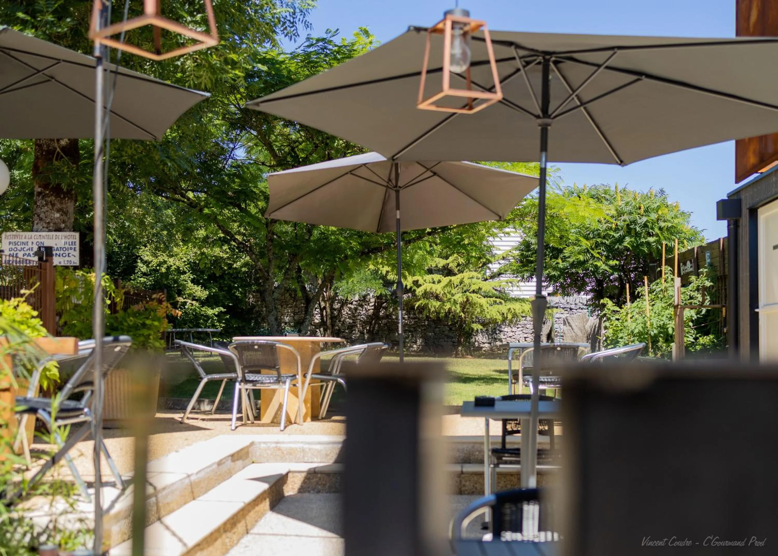 Balcony/Terrace in Hôtel Restaurant Le Relais des Gourmands