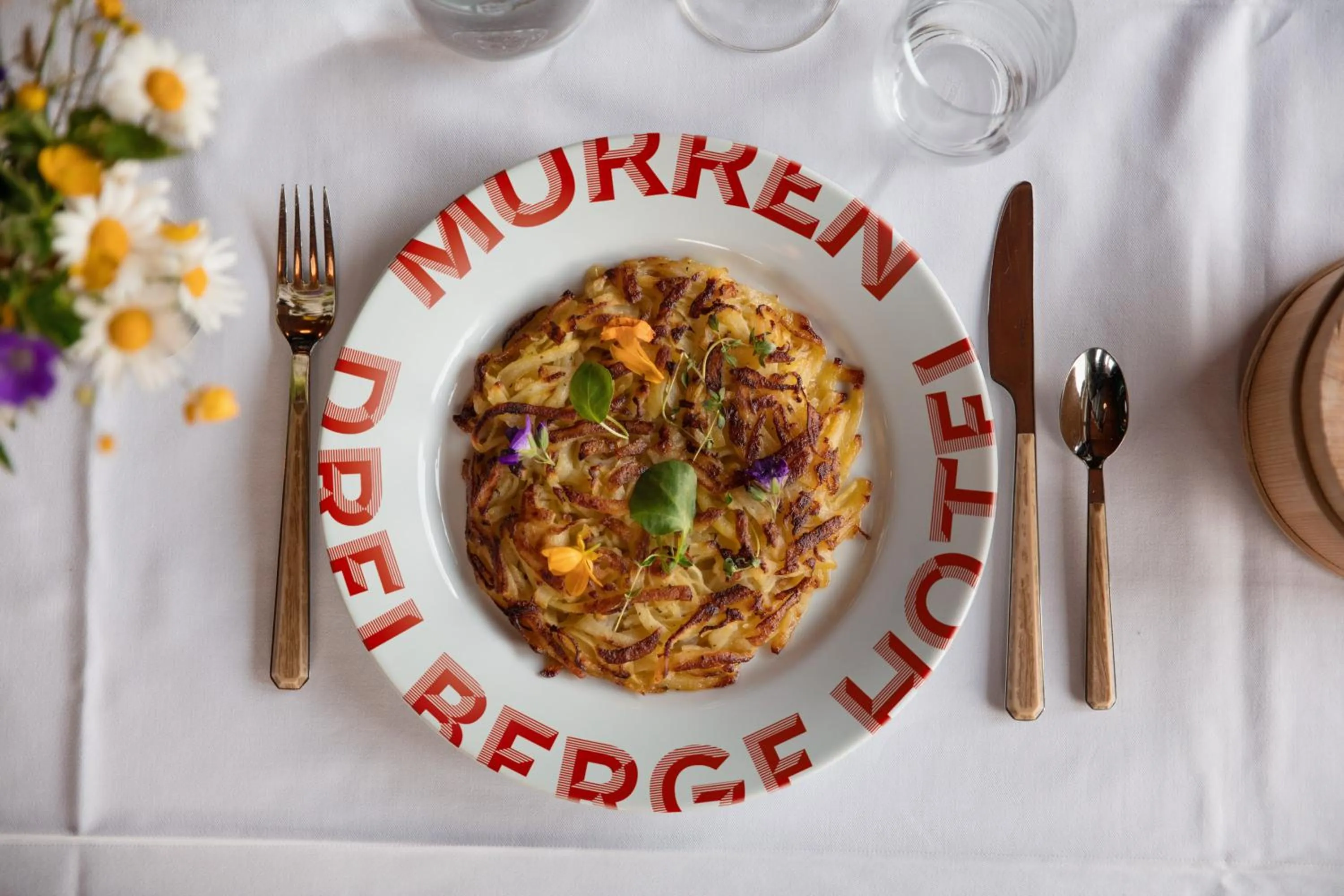 Food and drinks in Hotel Drei Berge