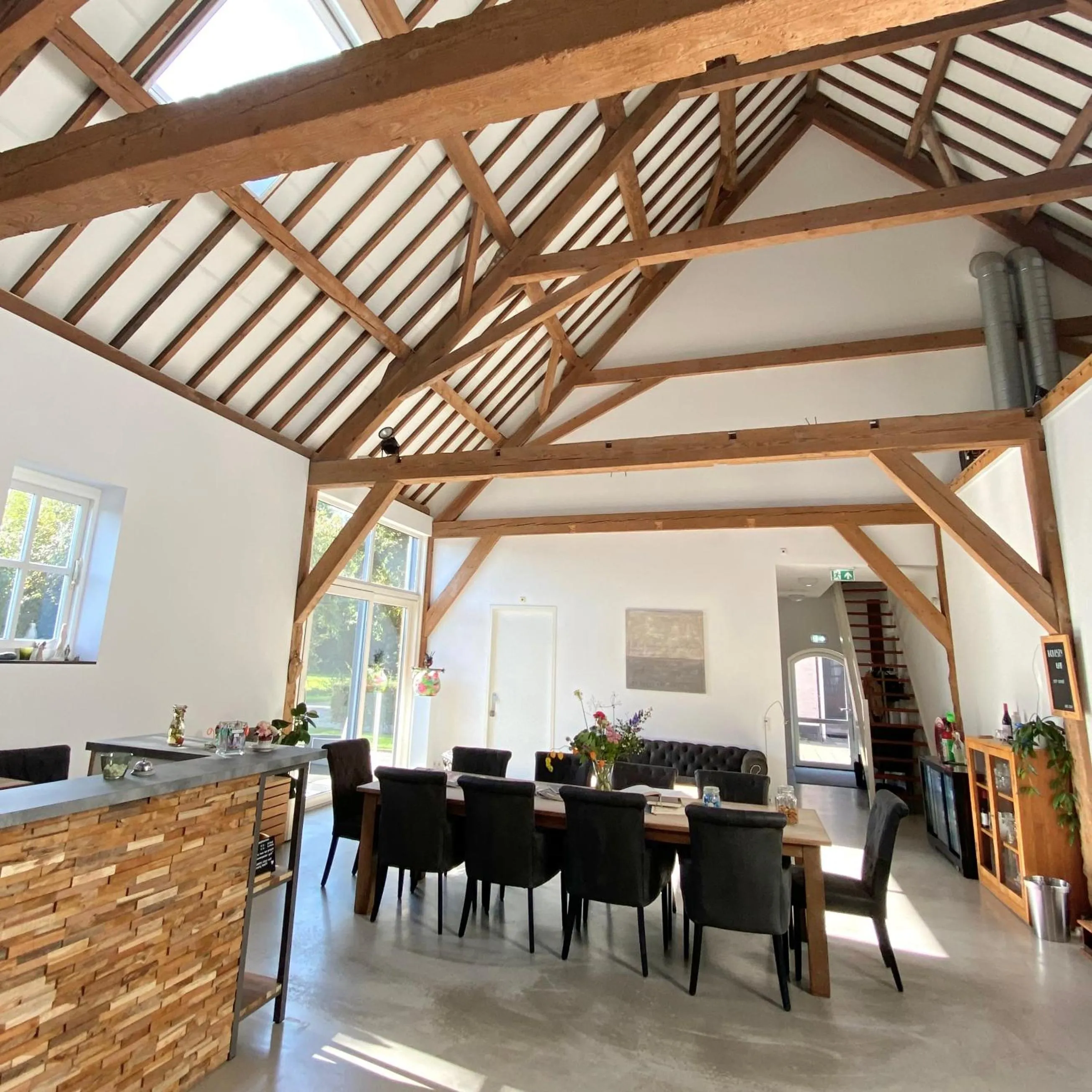 Communal lounge/ TV room in Hoevehotel 'Hof Christina'