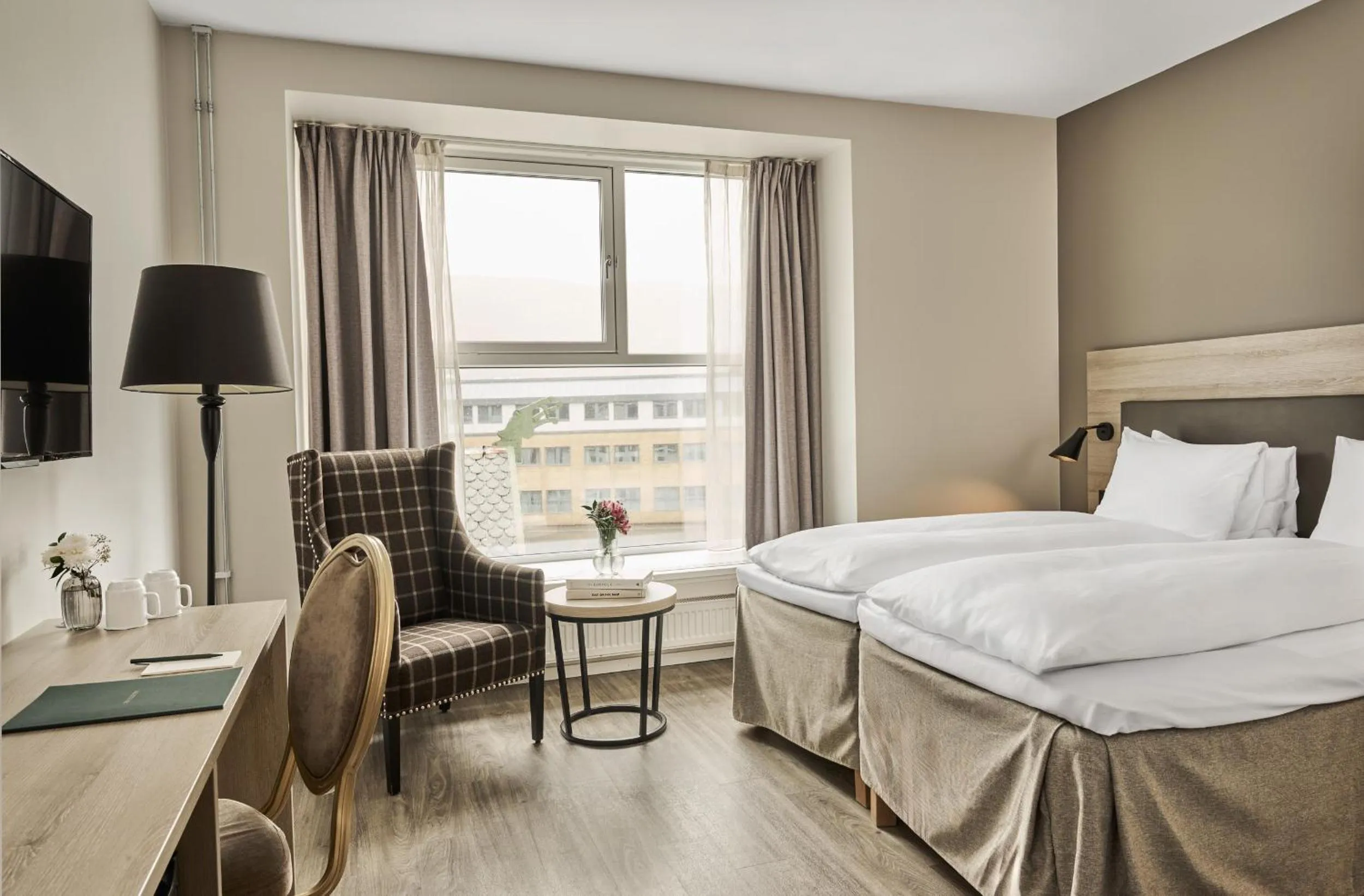 Bed in Fru Haugans Hotel