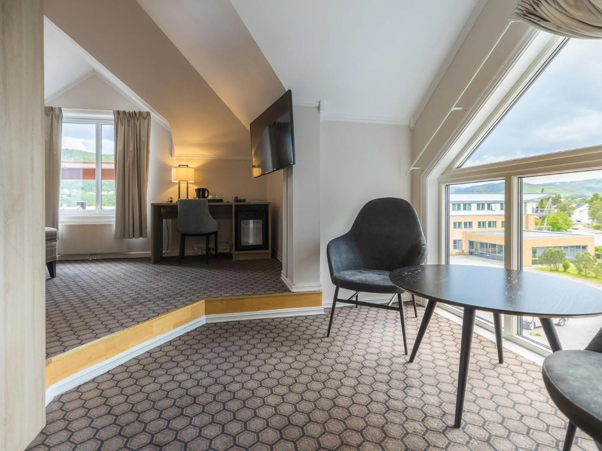 Seating area in Fru Haugans Hotel