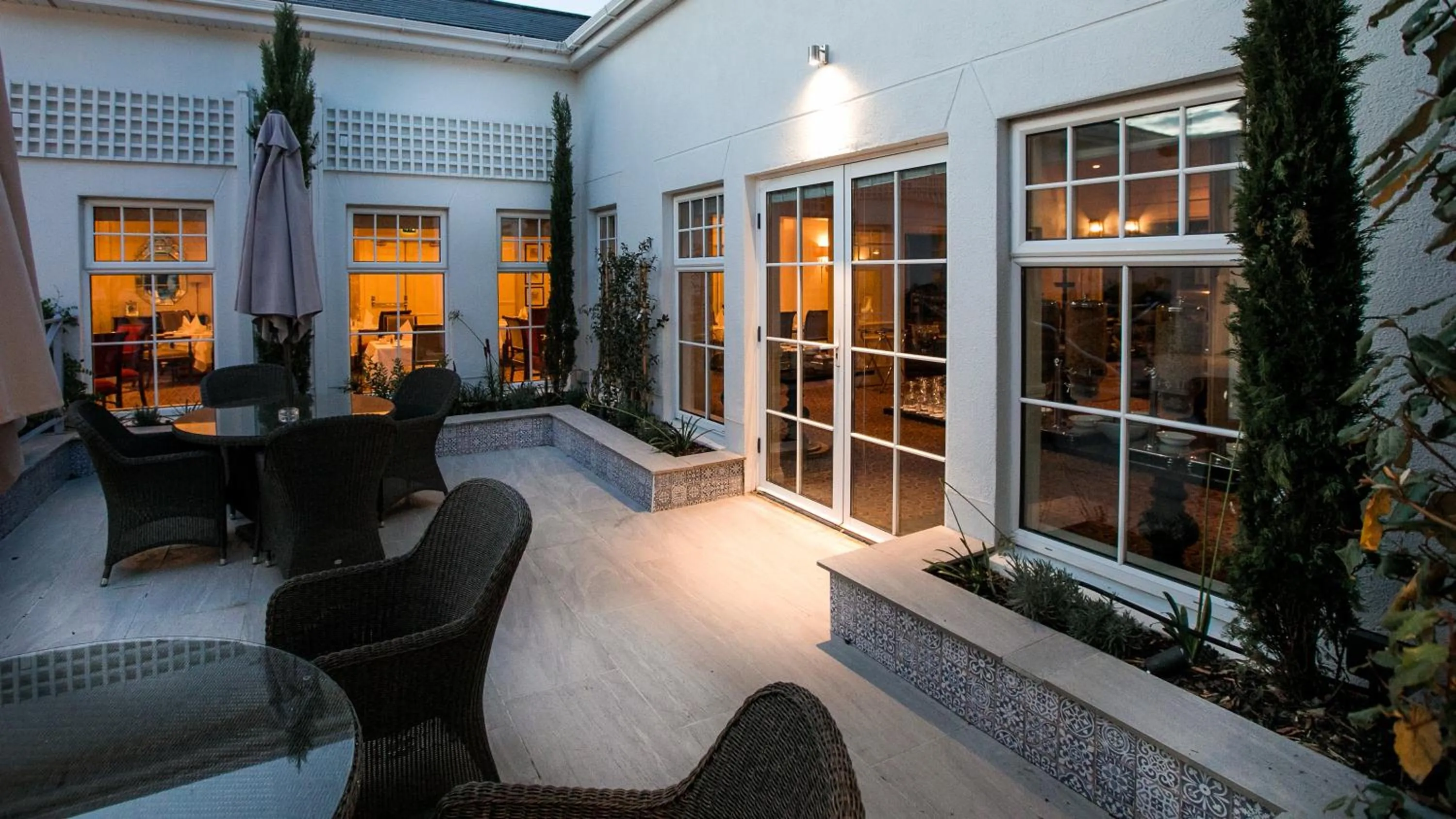 Patio in The Keadeen Hotel