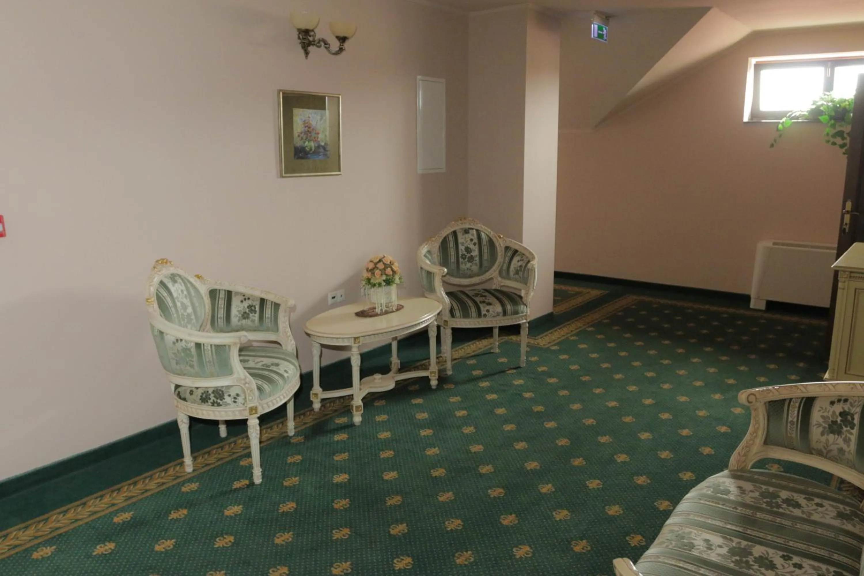 Seating area in Hotel Slavia