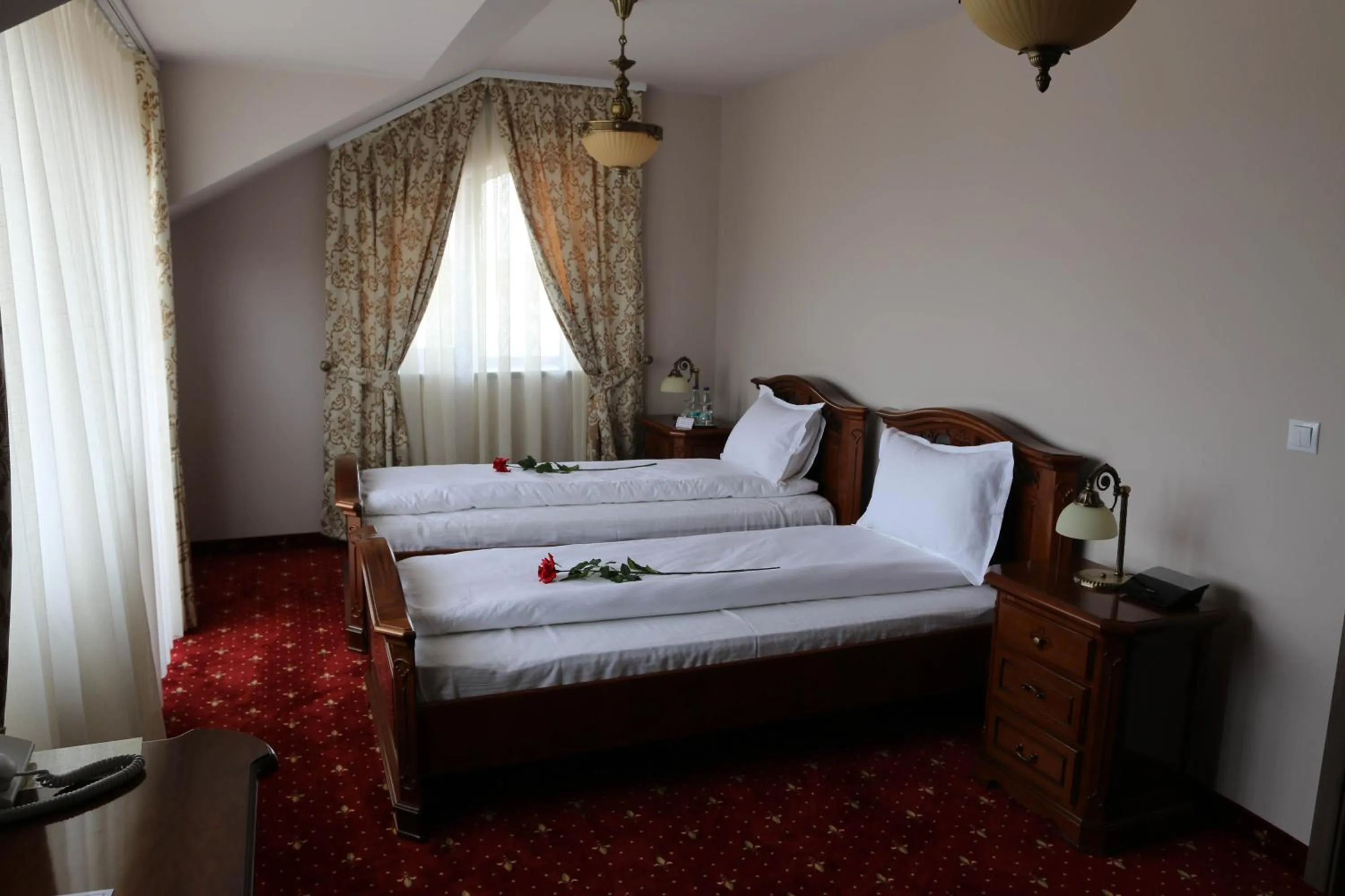 Bed in Hotel Slavia