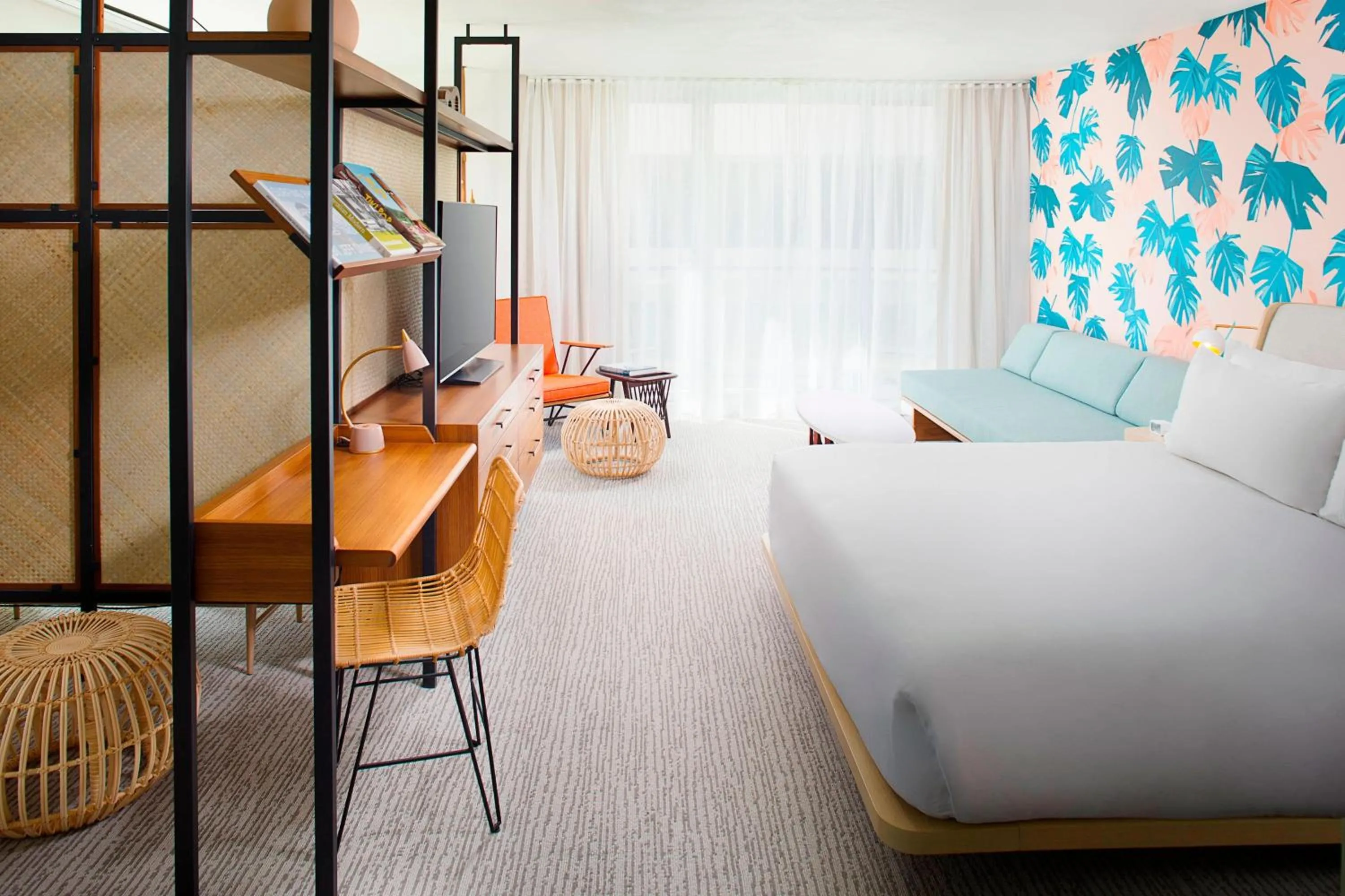 Photo of the whole room, Bed in The Laylow Waikiki, Autograph Collection