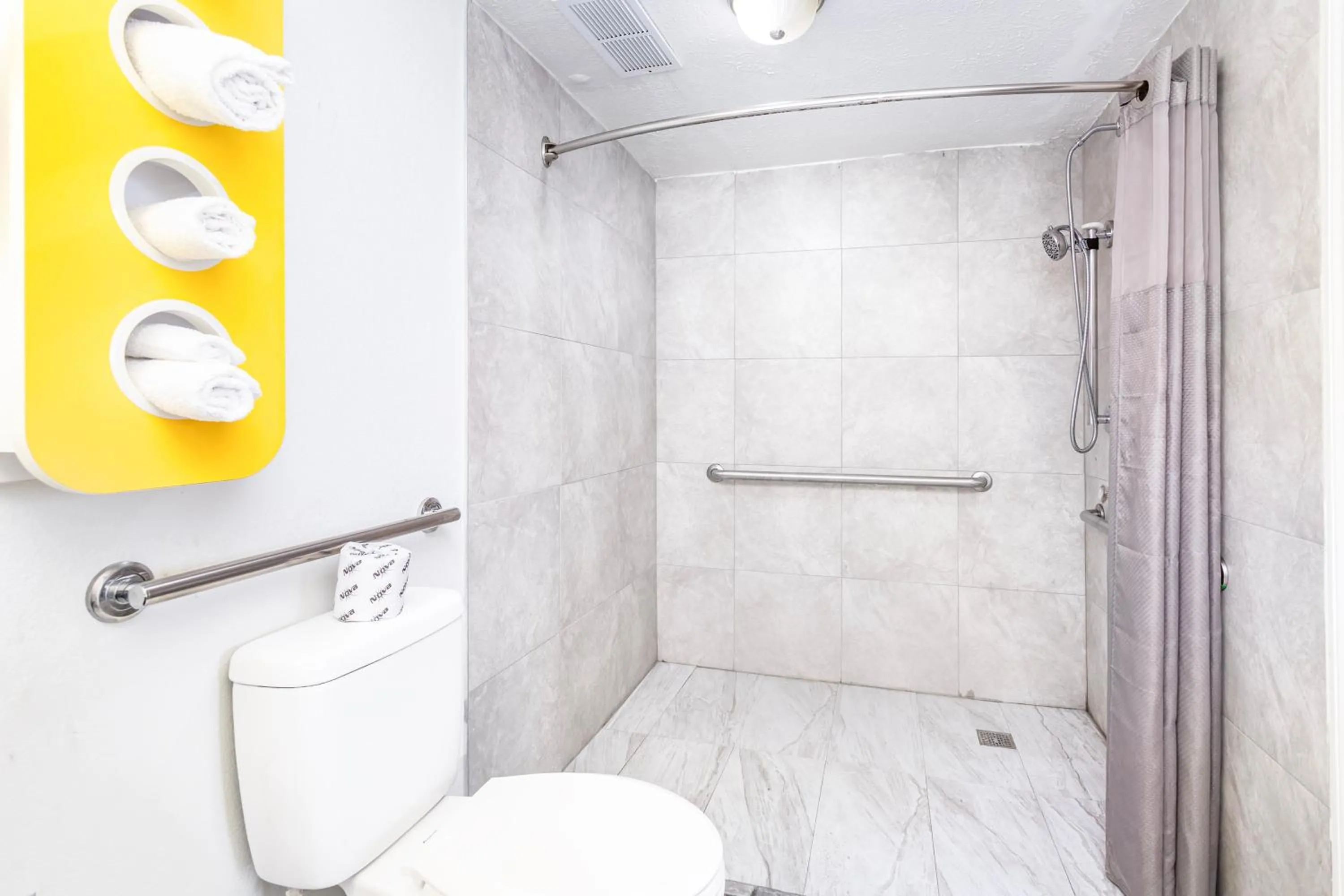 Bathroom in Relax Inn by OYO Columbus OH I 70