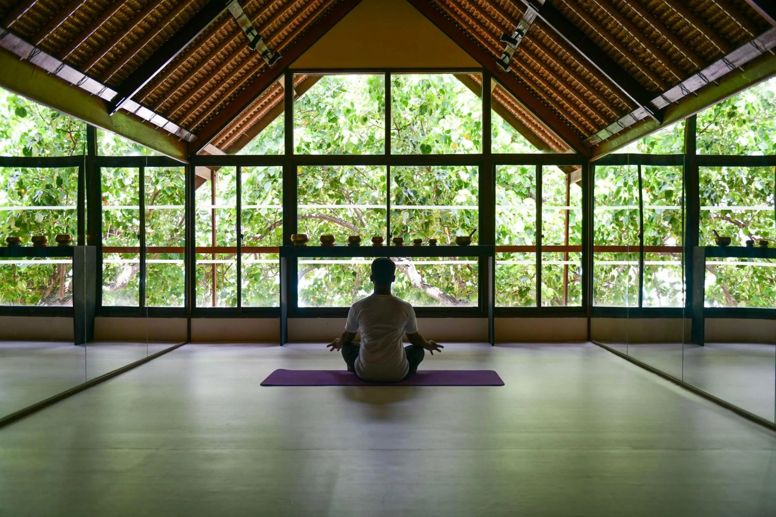 Fitness centre/facilities in Banyan Tree Vabbinfaru