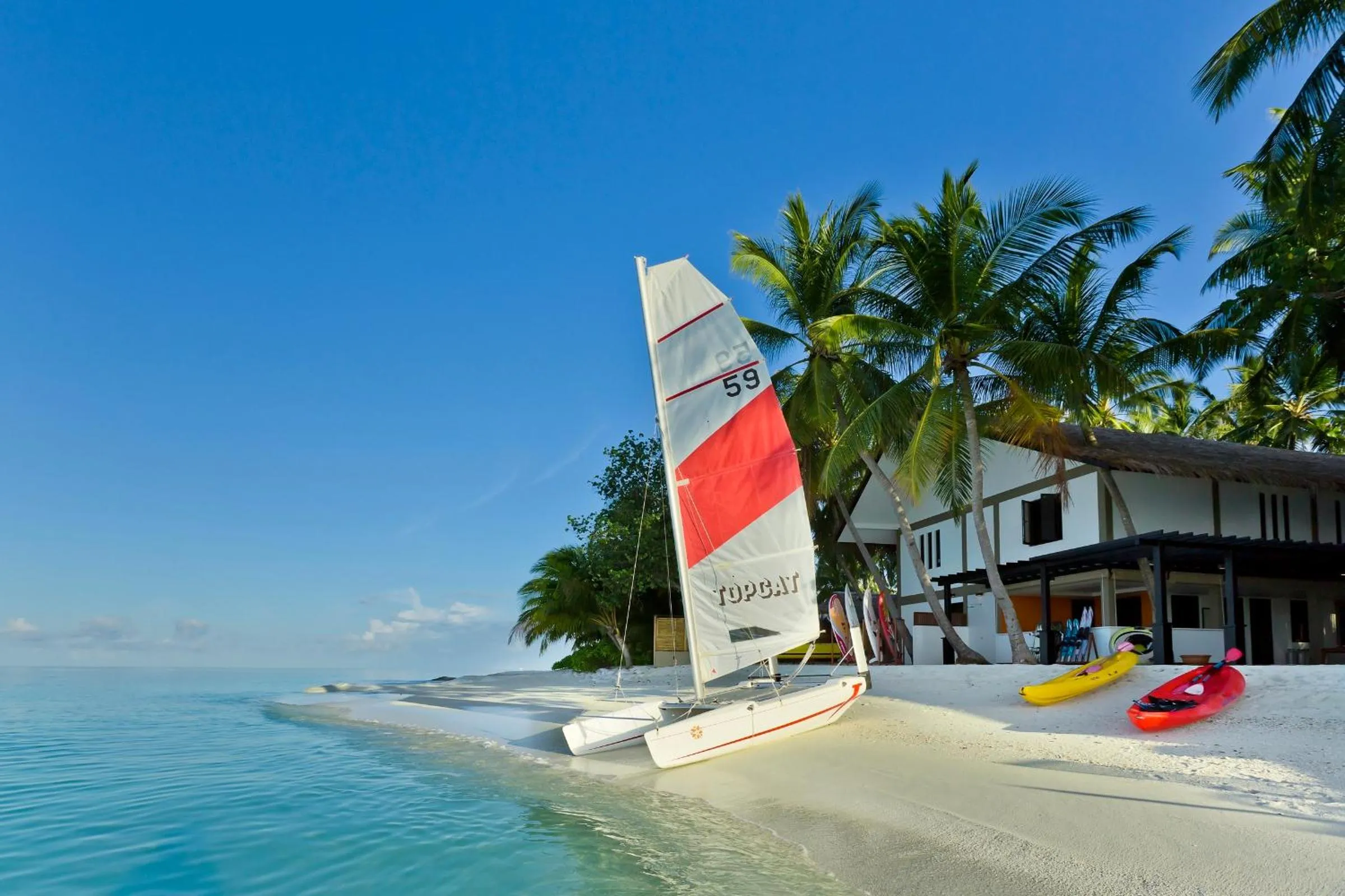 Windsurfing in Dhawa Ihuru, part of Banyan Group
