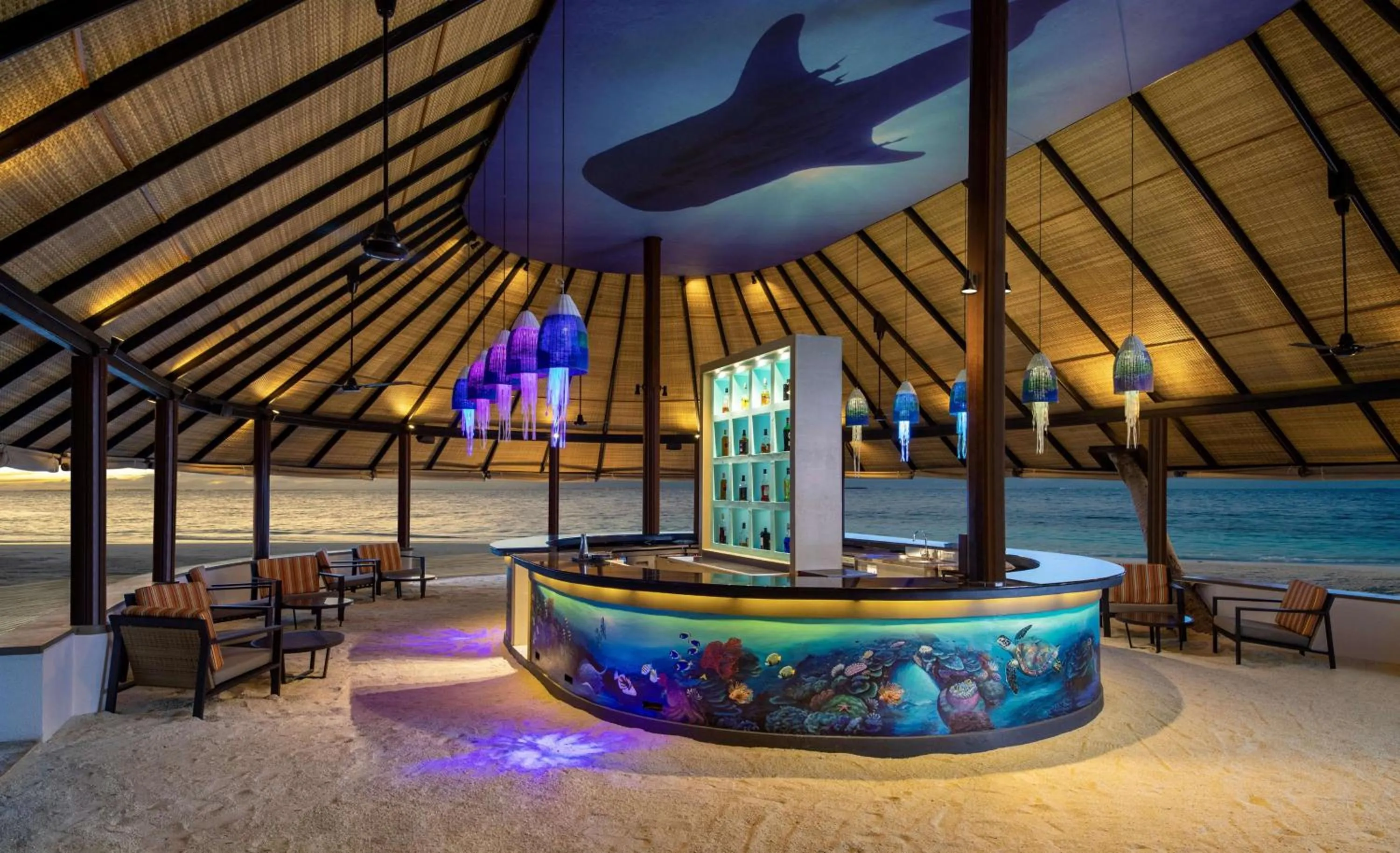 Lounge or bar in Dhawa Ihuru, part of Banyan Group