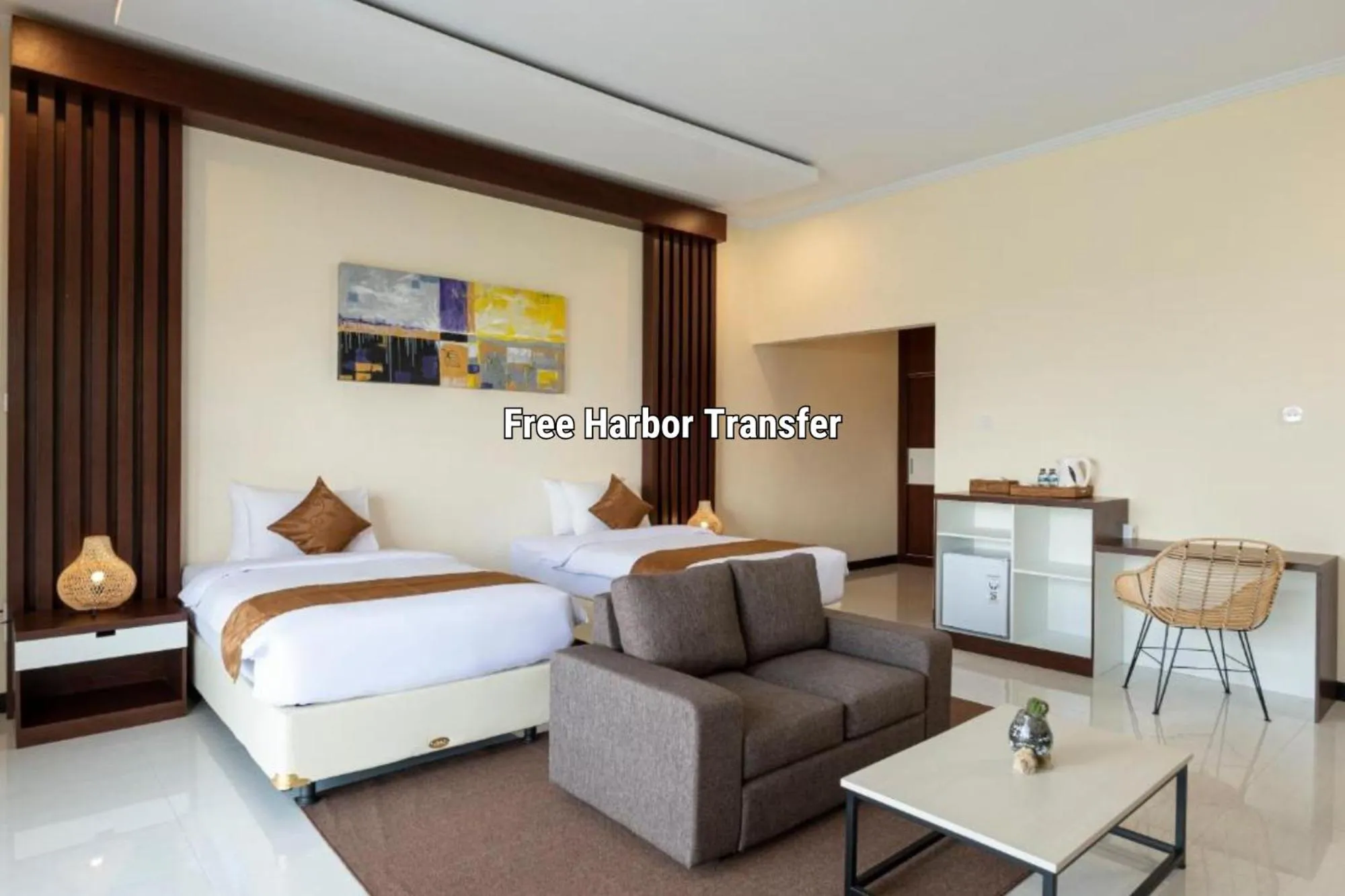 Bed in Semabu Hills Hotel Nusa Penida