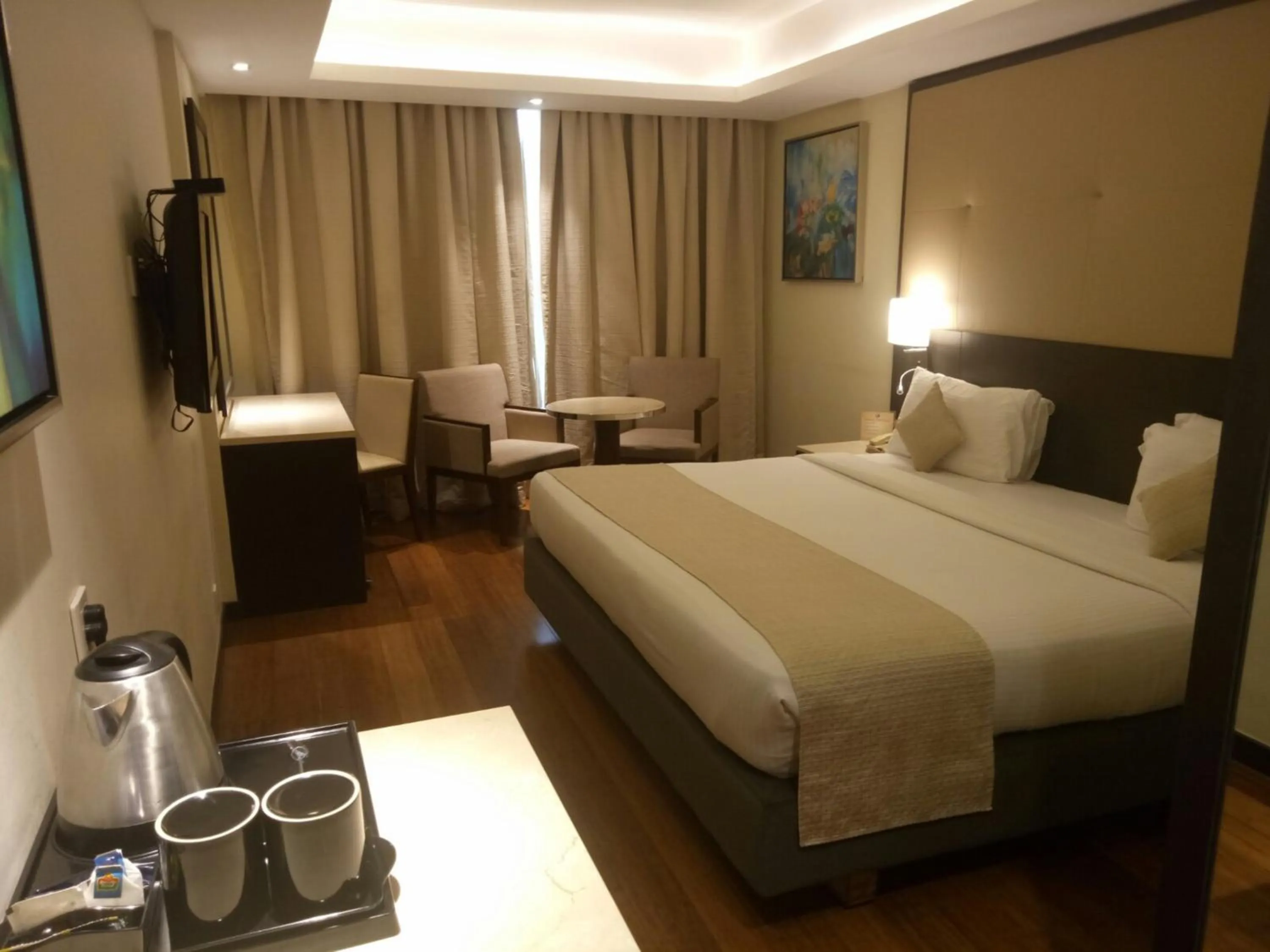 Bedroom, Bed in Ramee Guestline Hotel Bangalore