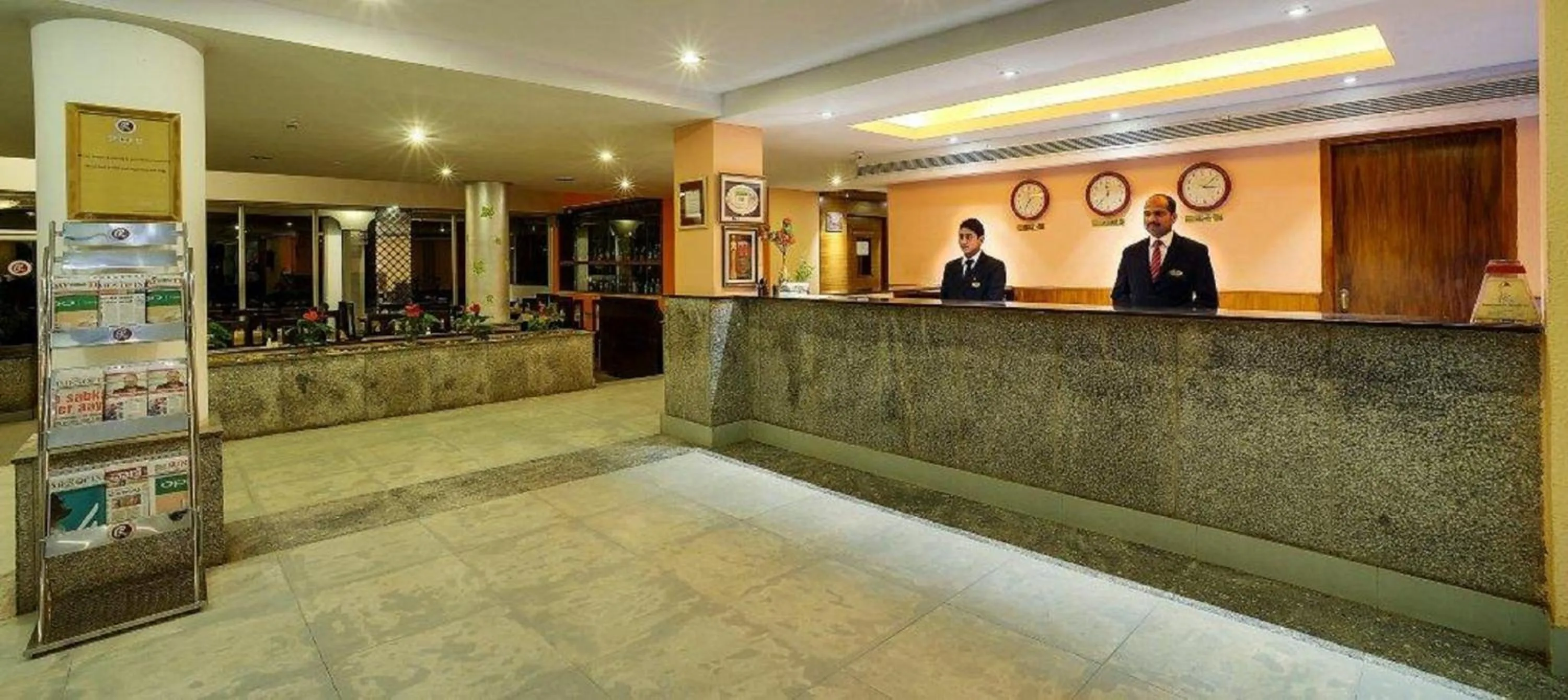 Lobby or reception in Ramee Guestline Hotel Bangalore