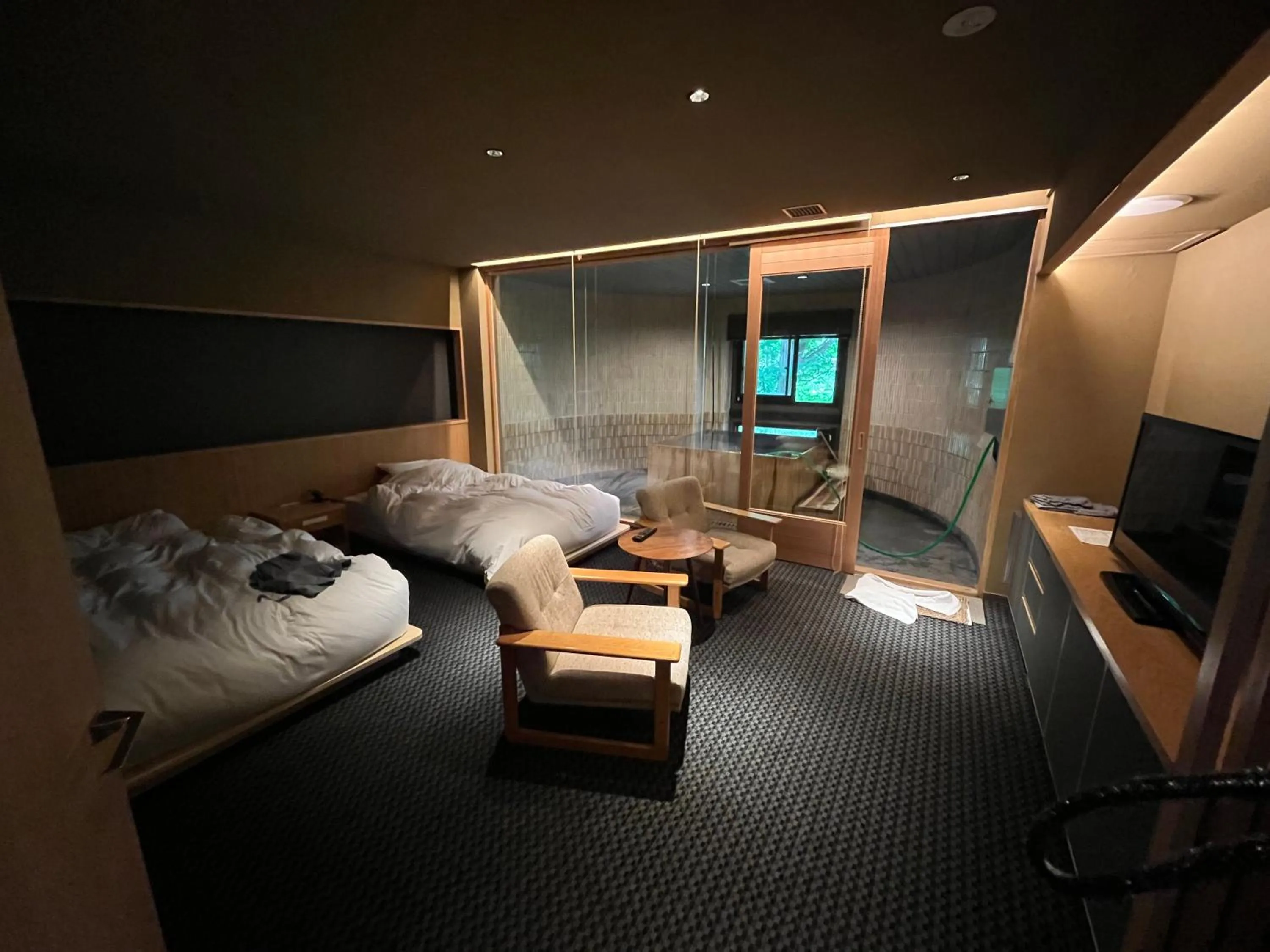 Bedroom, Bed in Kuriya Suizan