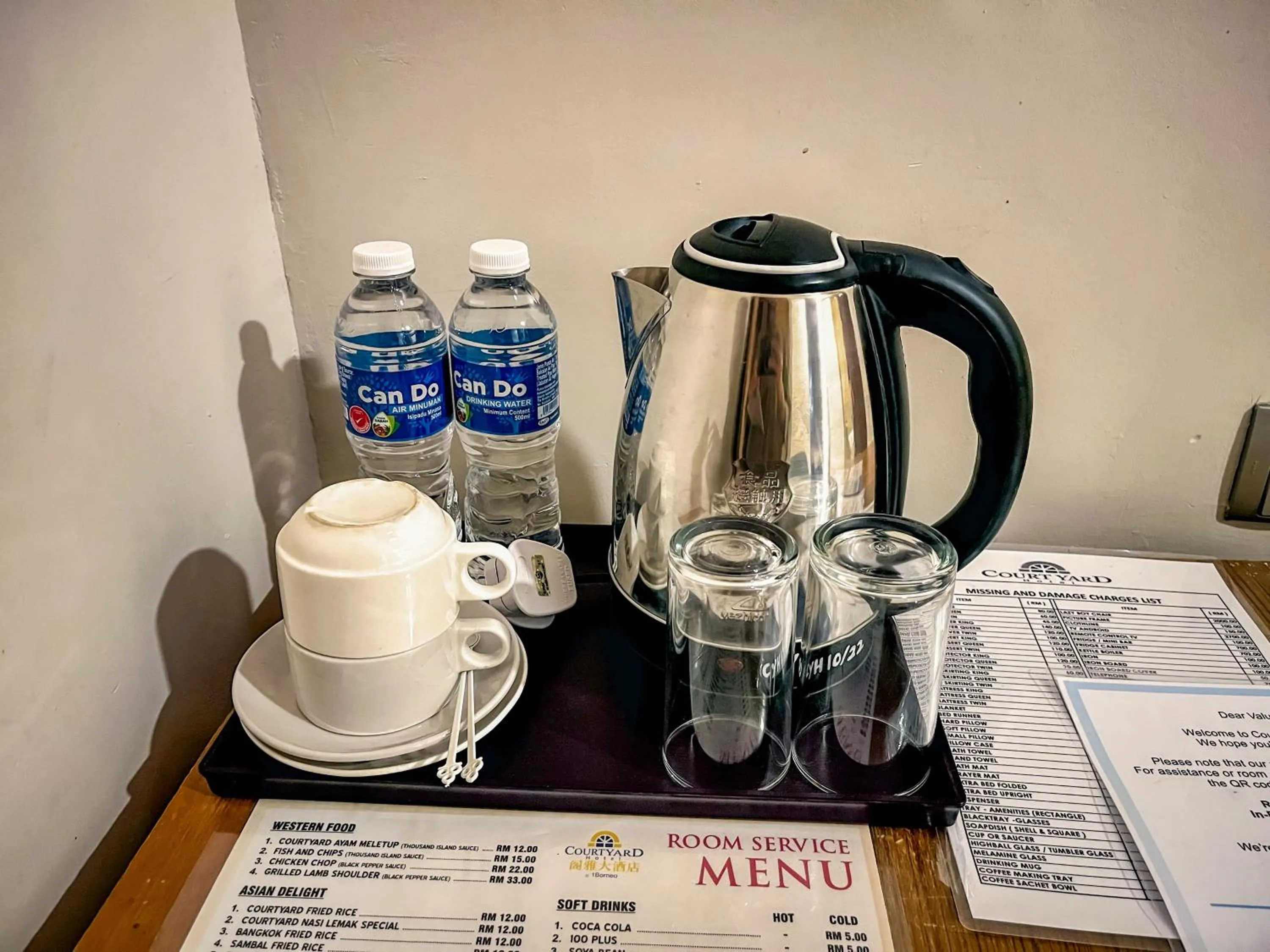 Coffee/tea facilities in Courtyard Hotel 1Borneo