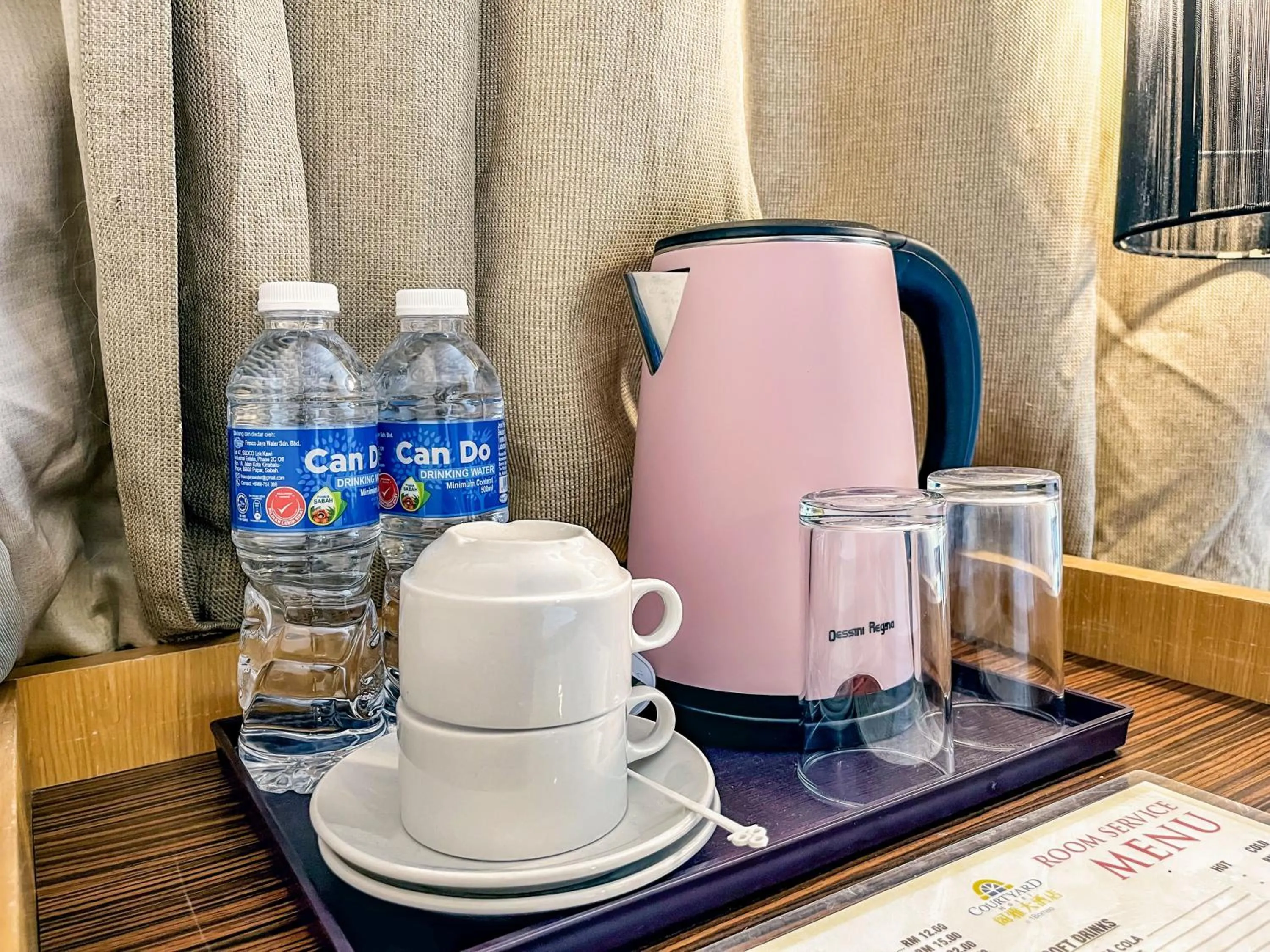 Kitchen or kitchenette in Courtyard Hotel 1Borneo