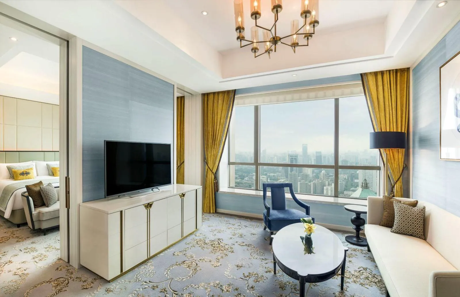 Living room in The St Regis Shanghai Jingan - Where Downtown Luxury Meets Legendary Old Shanghai Jazz