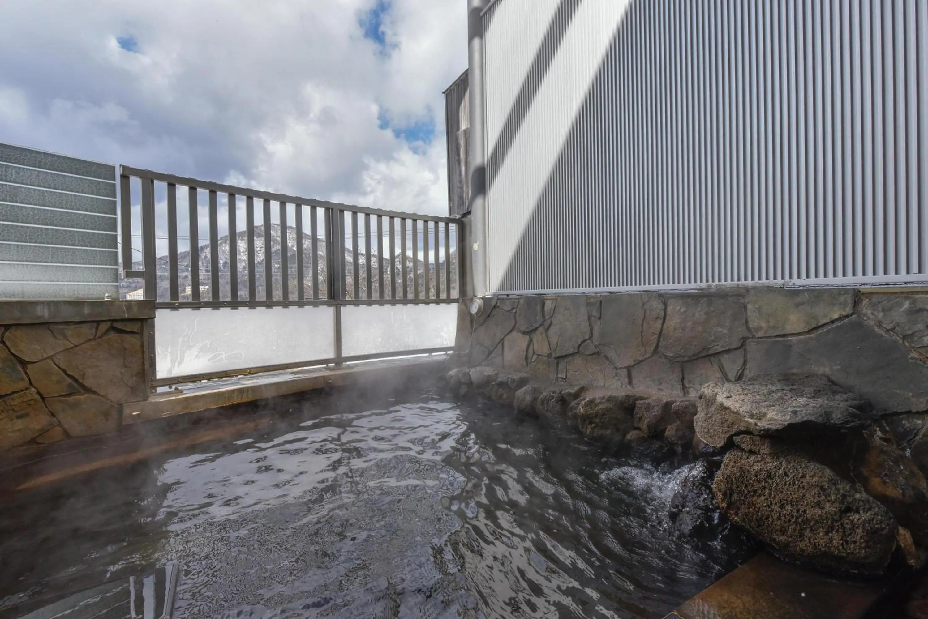 Open Air Bath in Harunako Onsen Yusuge