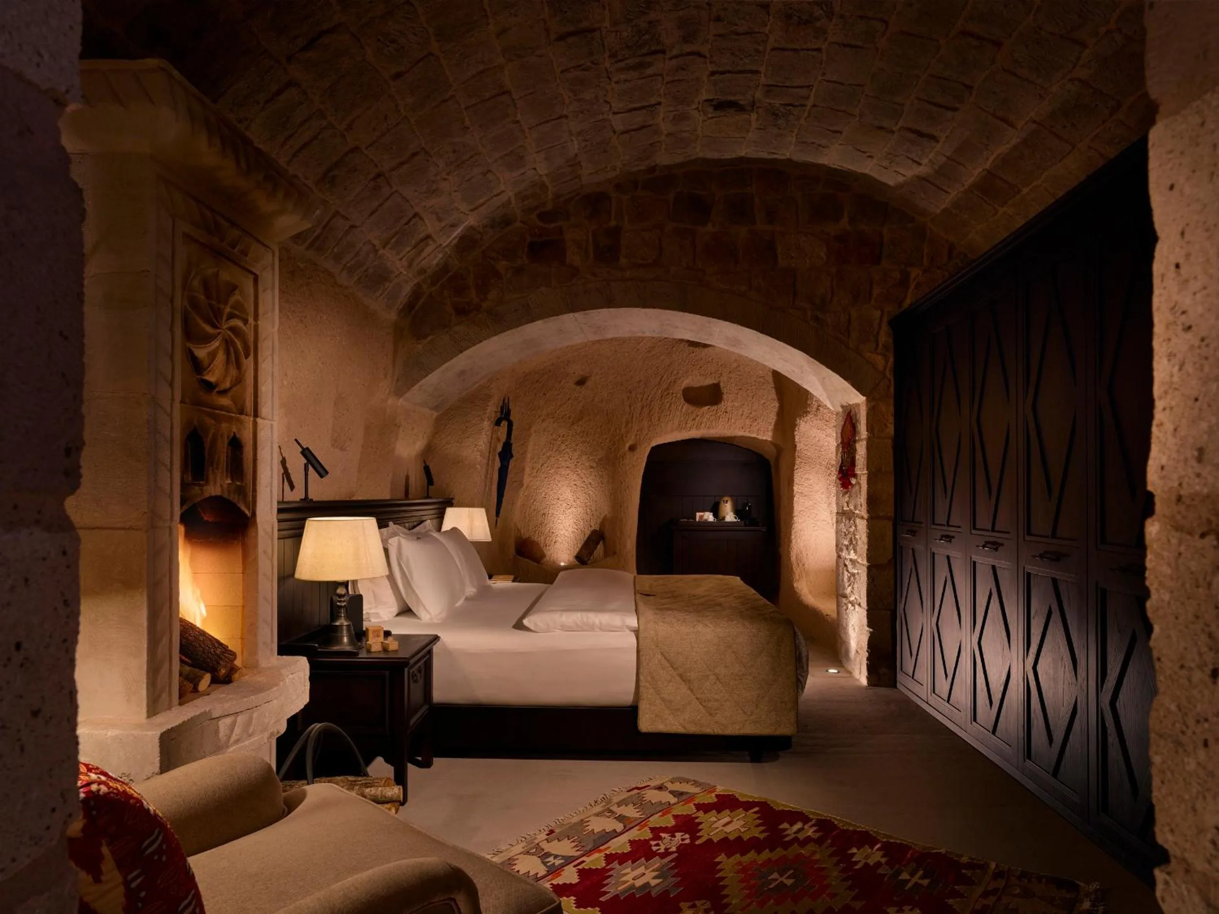 Bed in Argos in Cappadocia