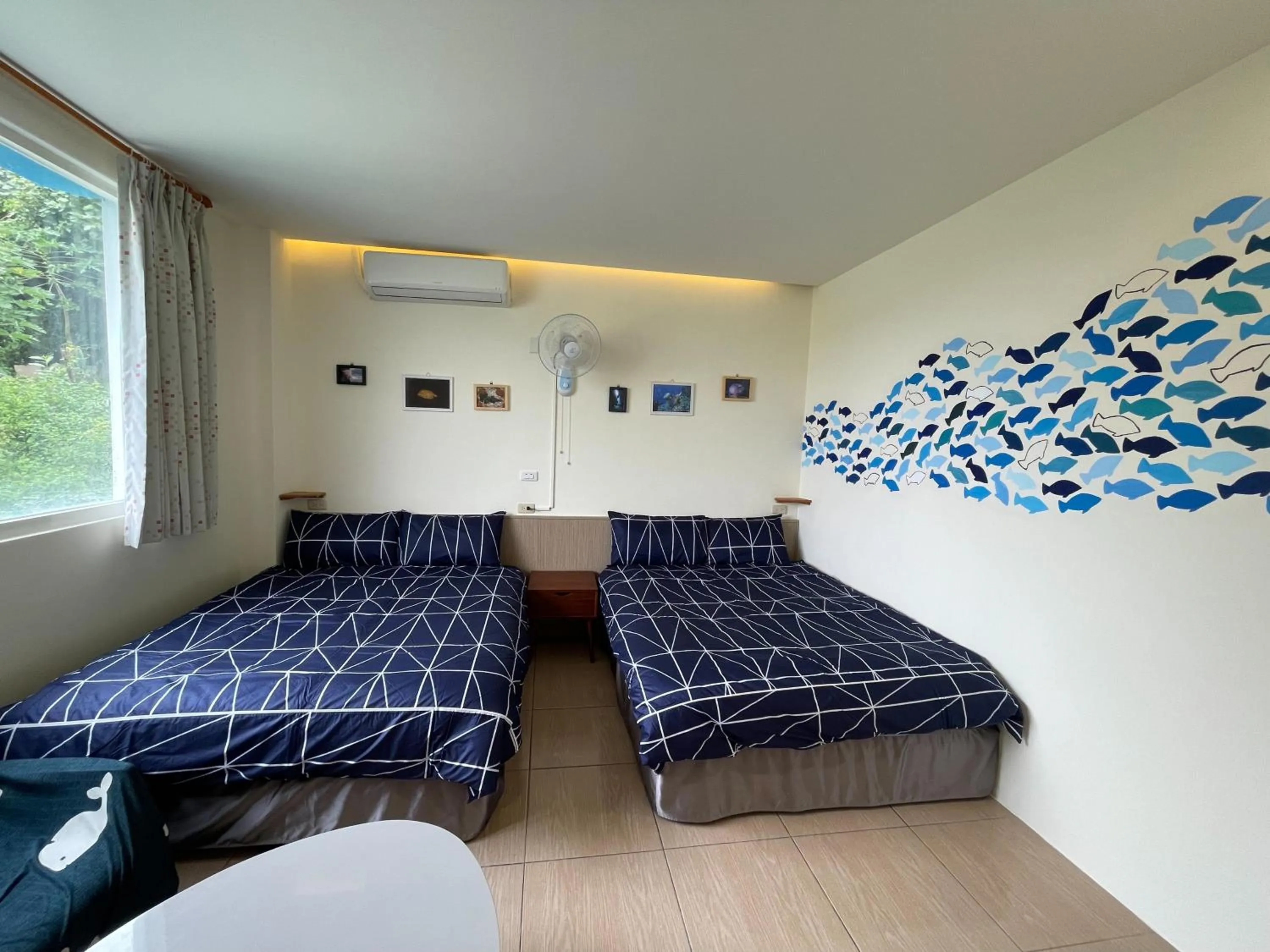 Bed in Fire Island Guest House