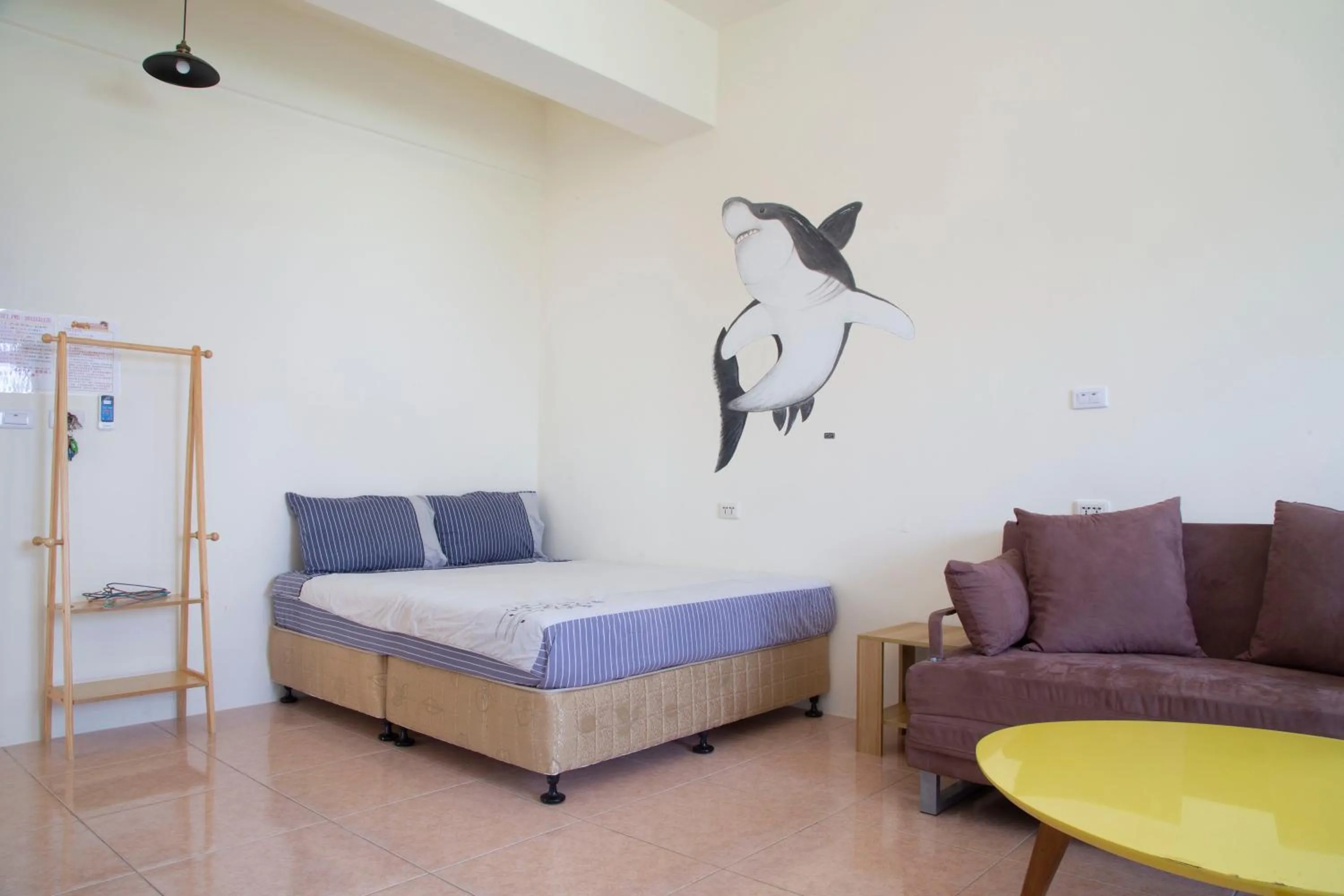 Bed in Fire Island Guest House