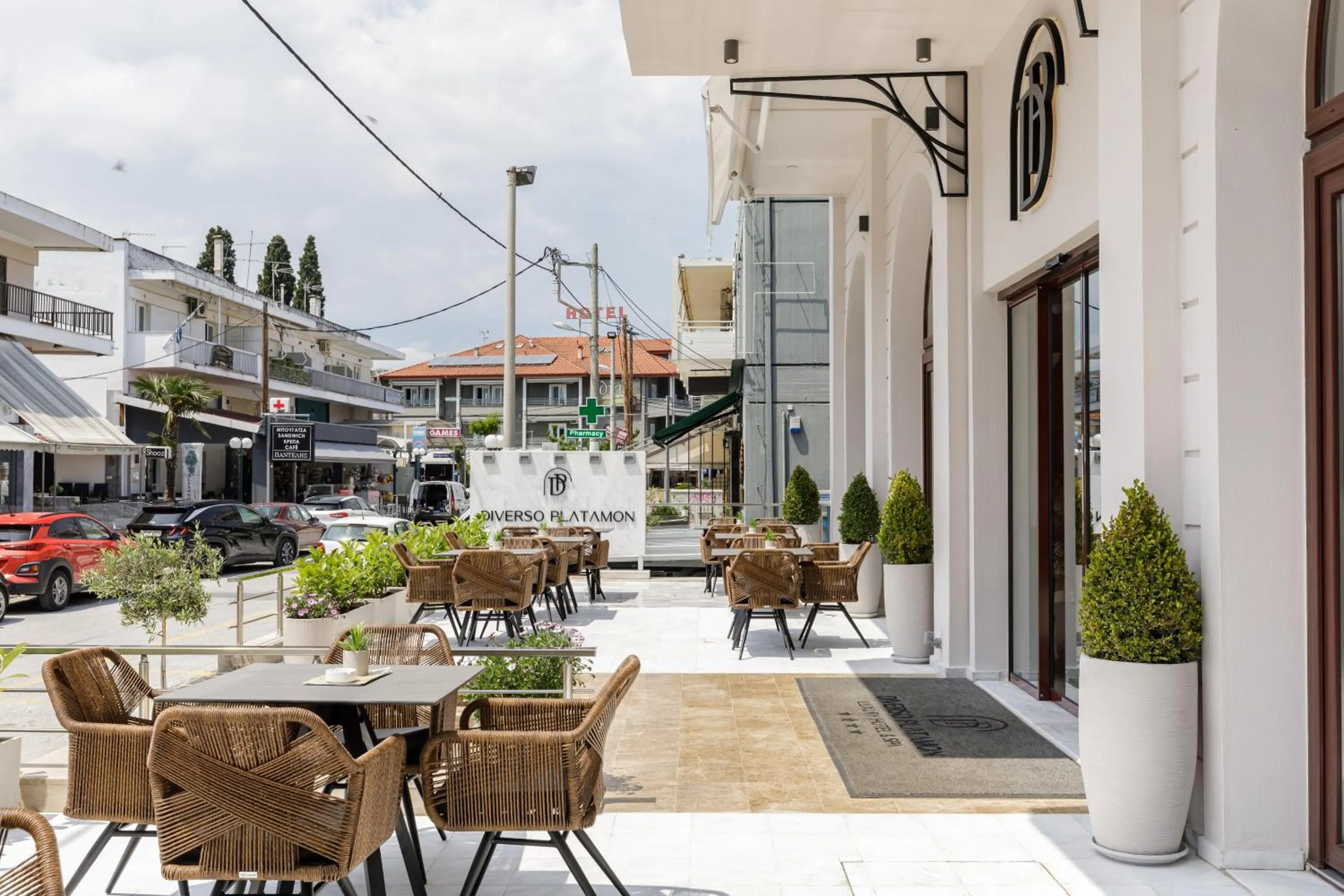 Balcony/Terrace in Diverso Platamon, Luxury Hotel & Suites