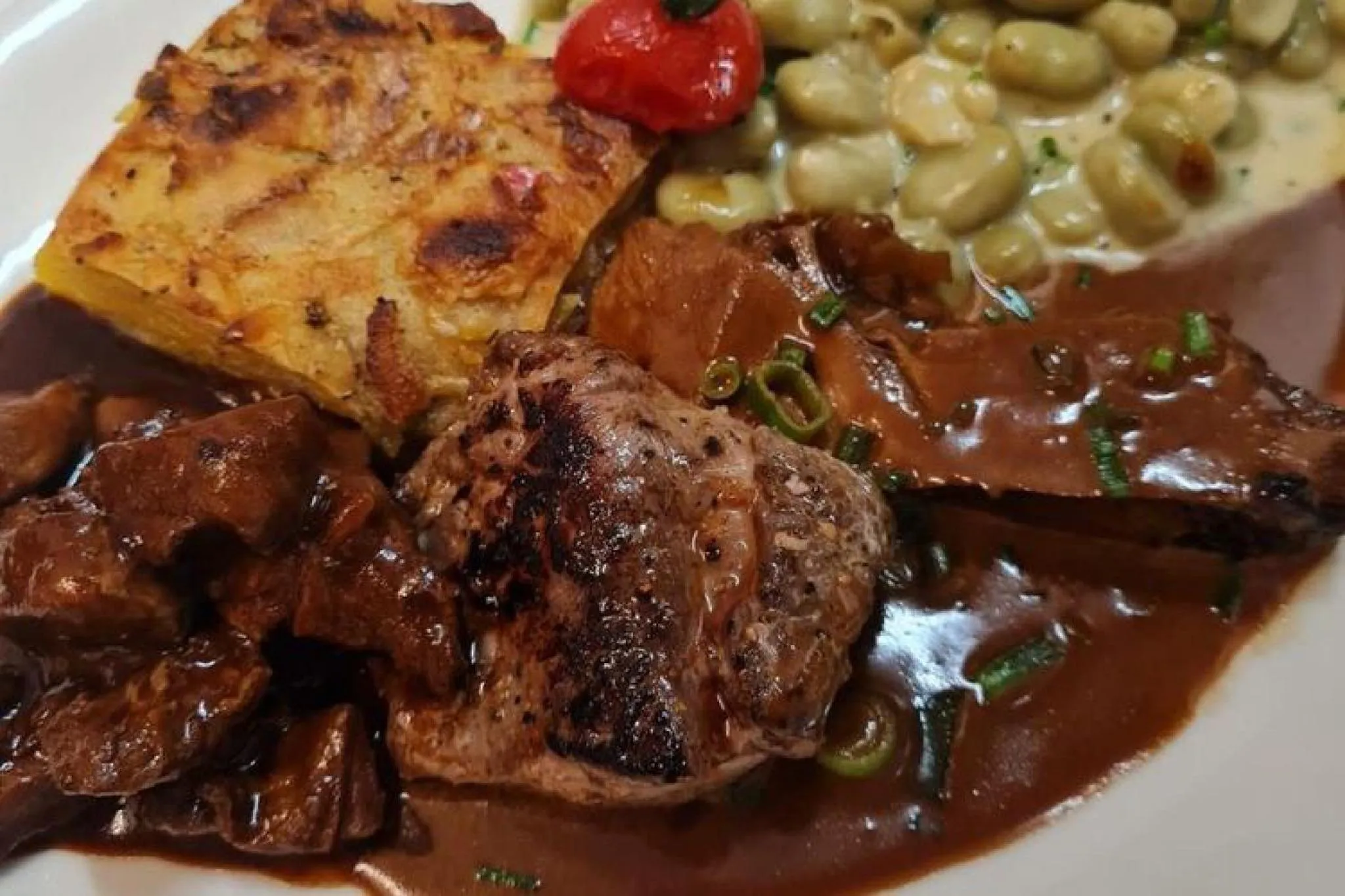 Food close-up in Hotel Restaurant Strümper Hof