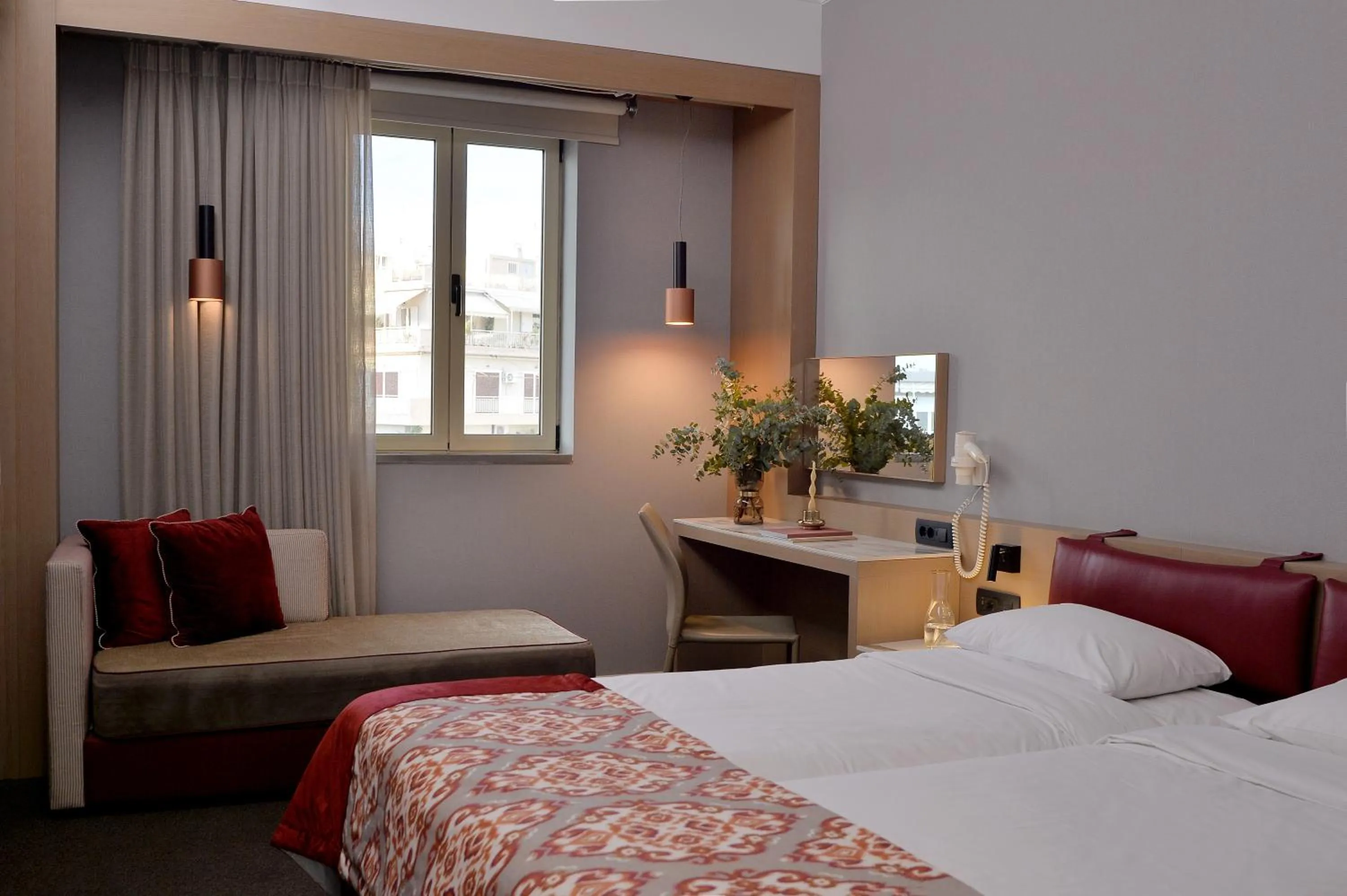 Bedroom, Bed in Airotel Stratos Vassilikos Hotel