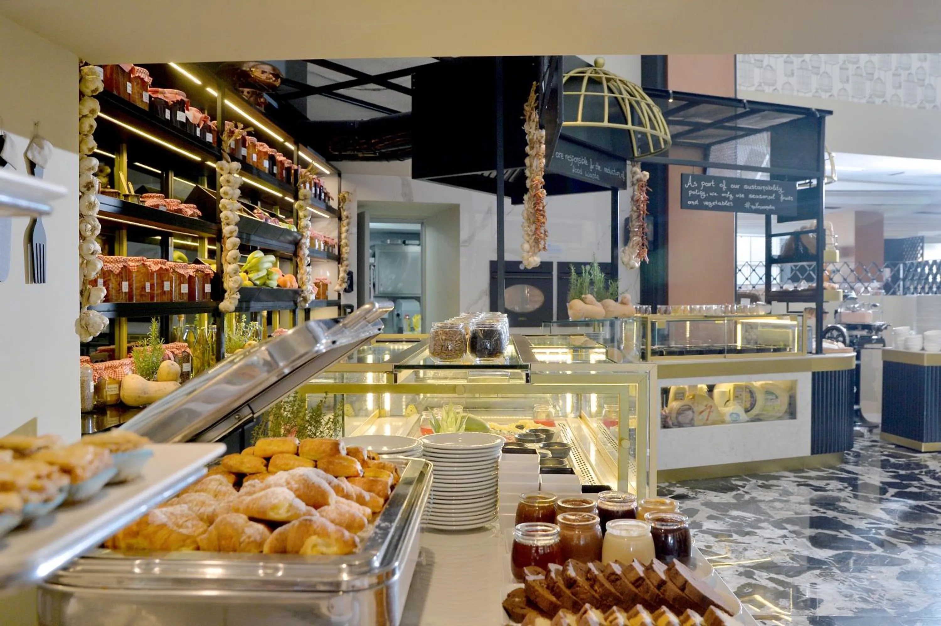 Buffet breakfast in Airotel Stratos Vassilikos Hotel