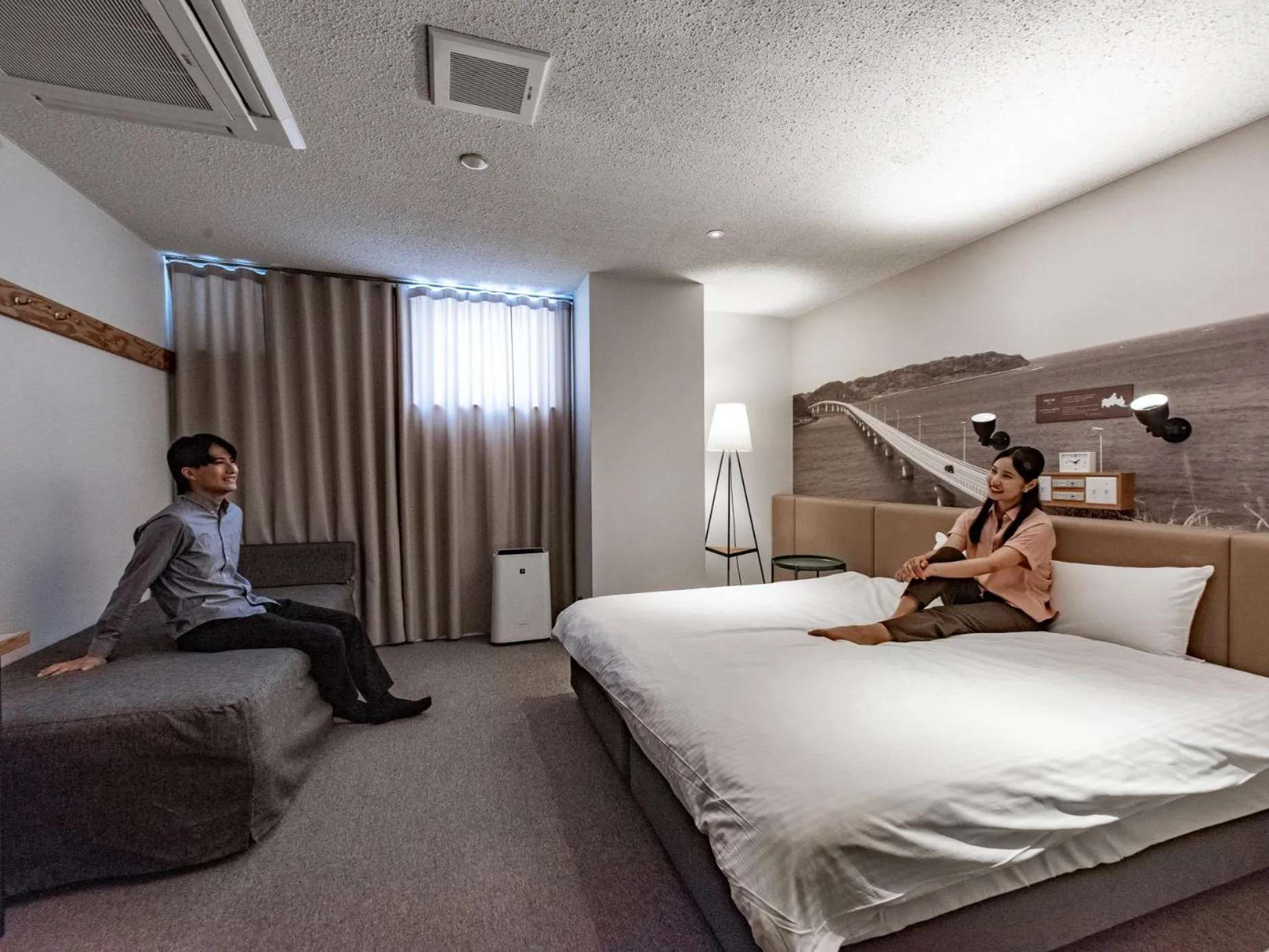People, Bed in Hotel Relief Kokura Annex