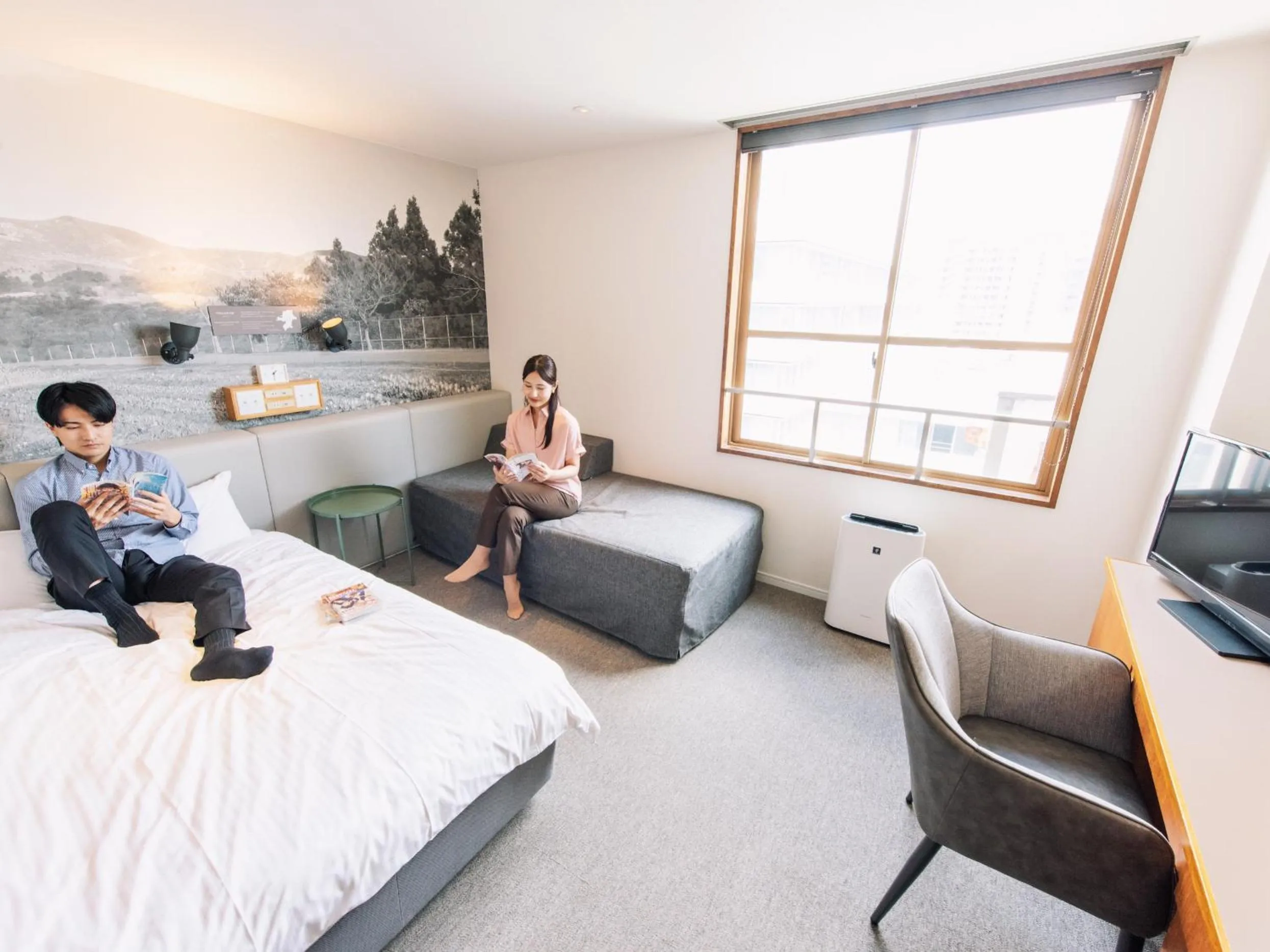 People, Bed in Hotel Relief Kokura Annex