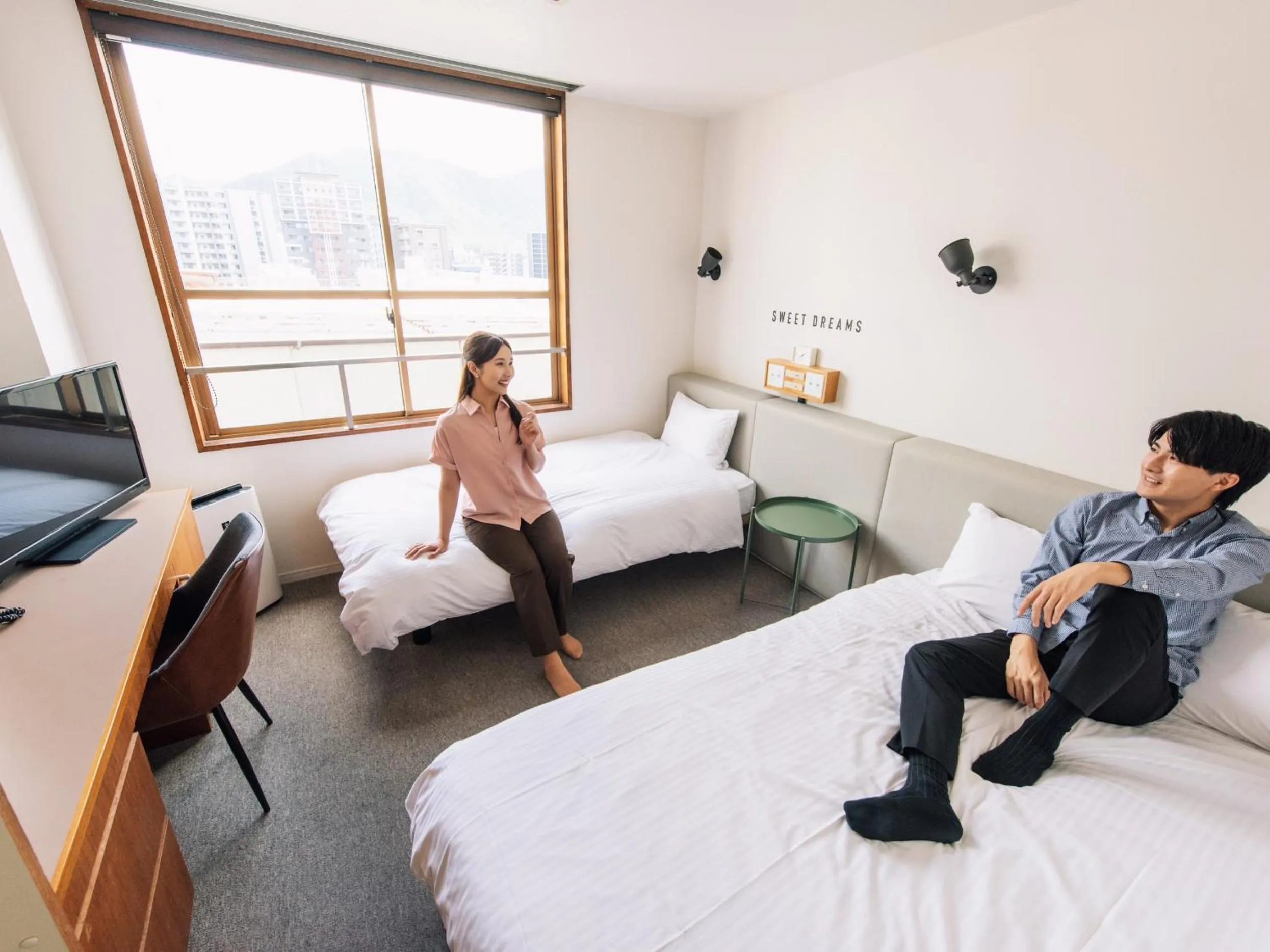People, Bed in Hotel Relief Kokura Annex