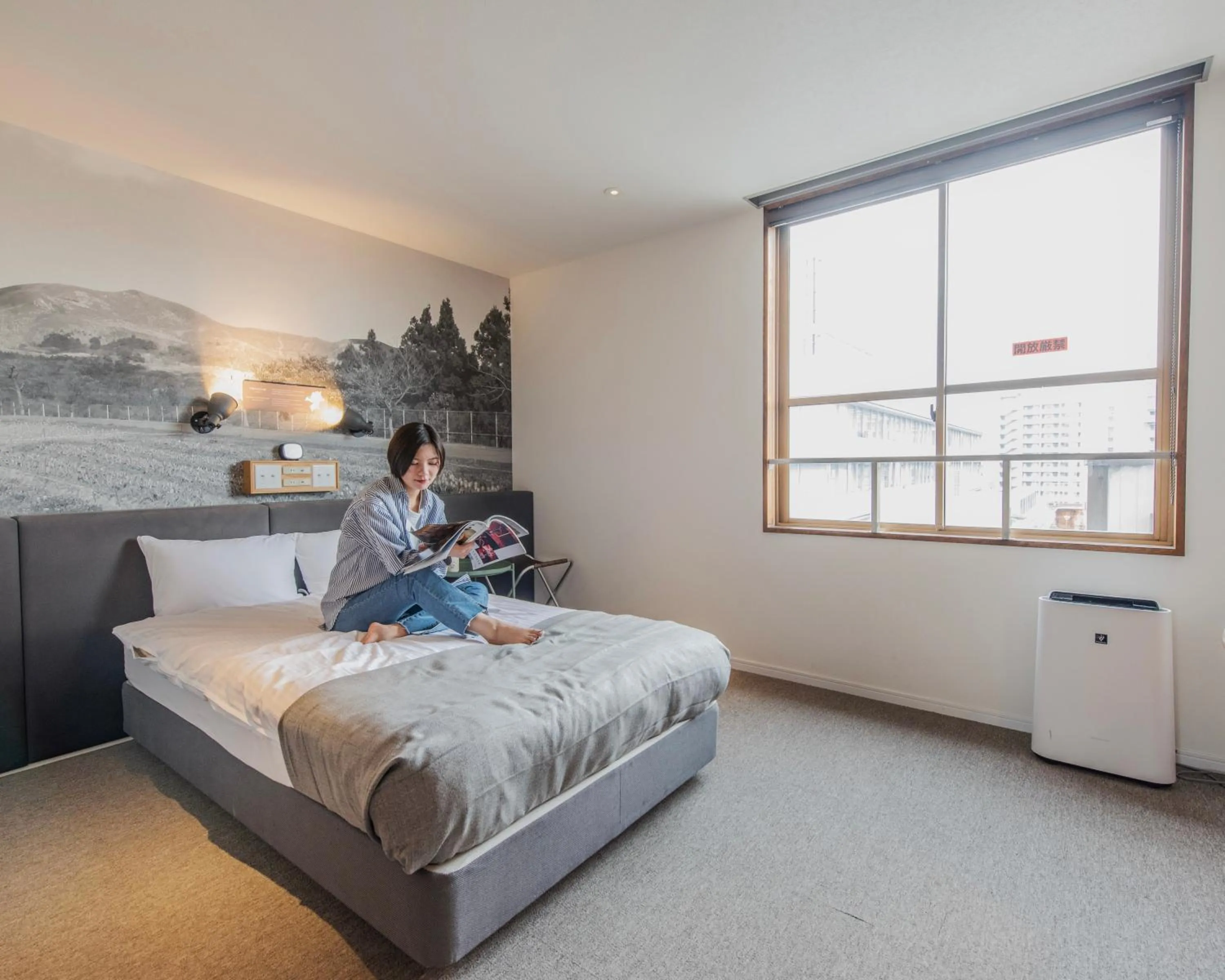 Double Room with Small Double Bed - single occupancy - Smoking in Hotel Relief Kokura Annex