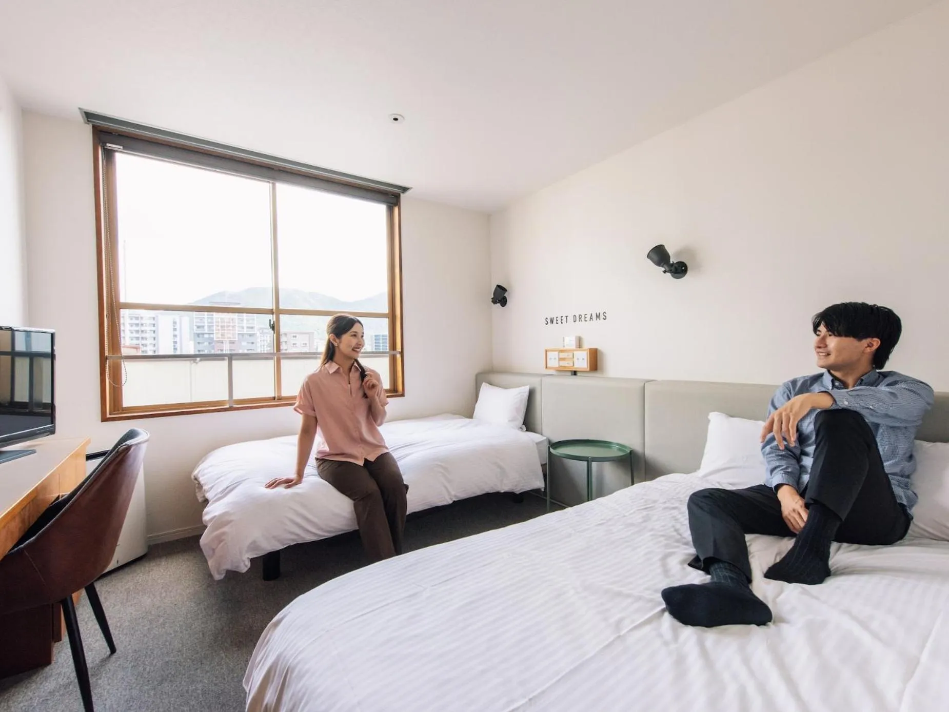 People, Bed in Hotel Relief Kokura Annex