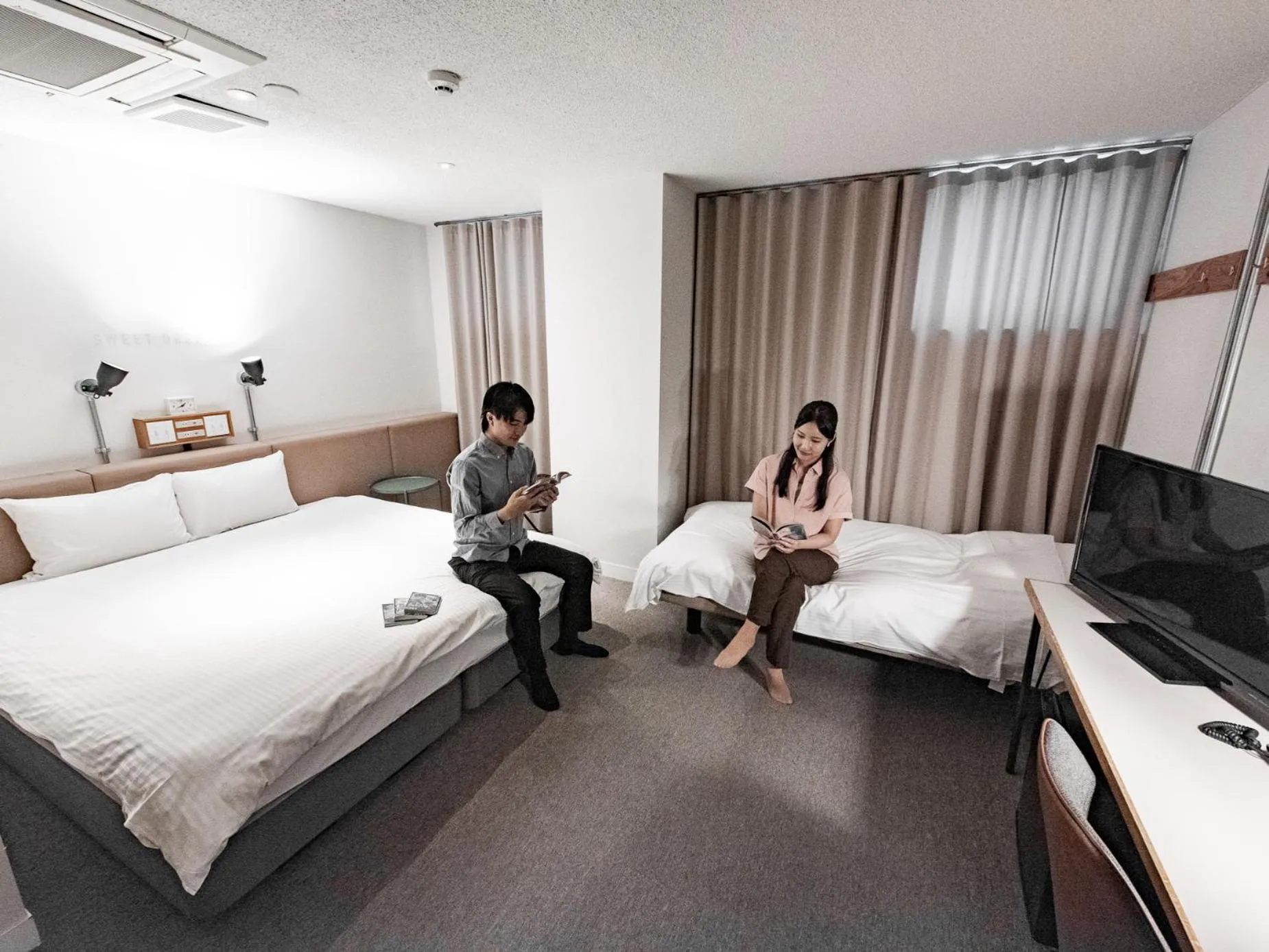 People, Bed in Hotel Relief Kokura Annex